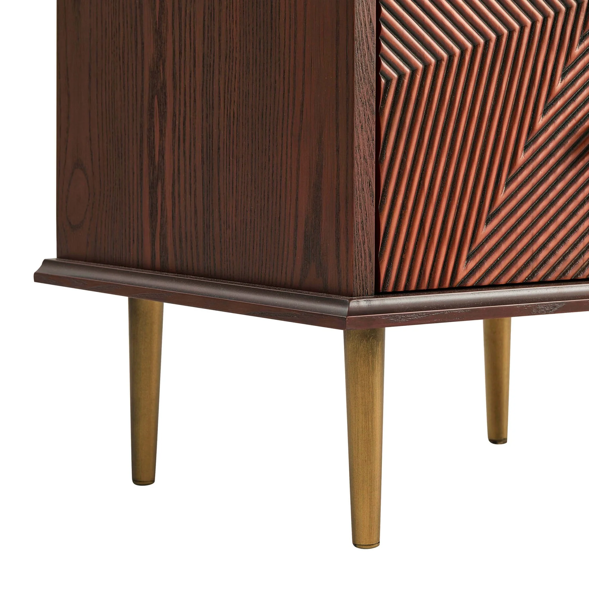 Georgie 2 Drawer Bedside Table - Mahogany - Image 9