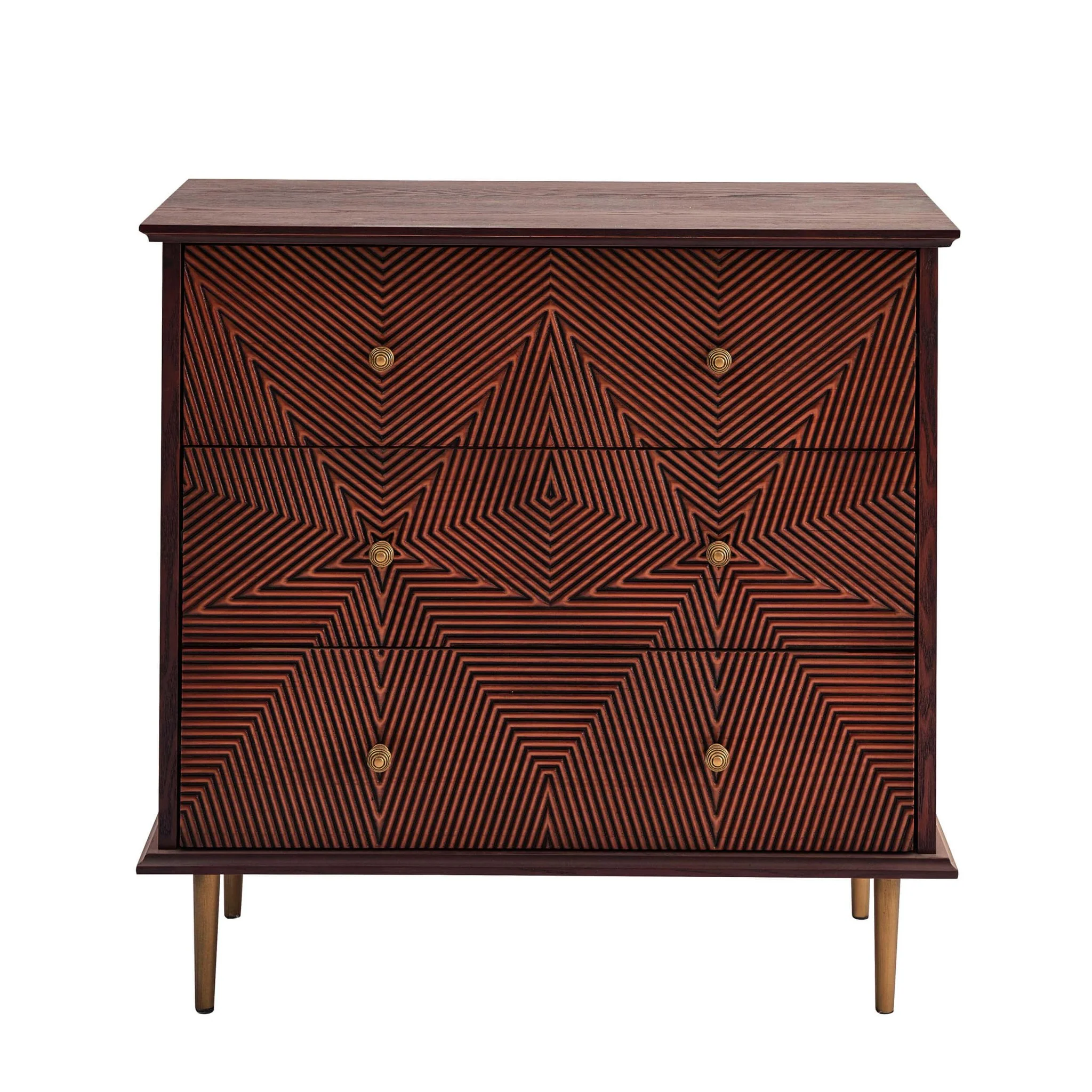 Georgie 3 Drawer Chest - Mahogany - Image 3