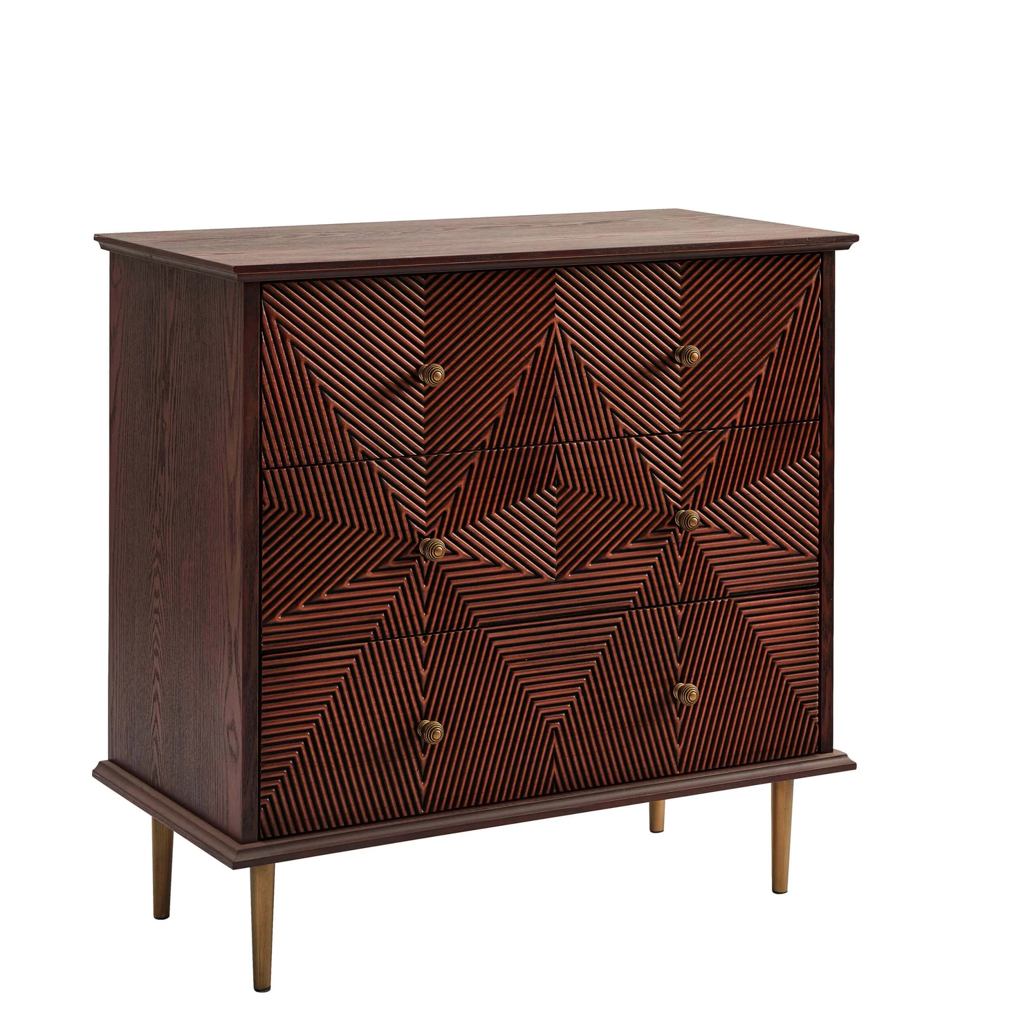 Georgie 3 Drawer Chest - Mahogany - Image 4