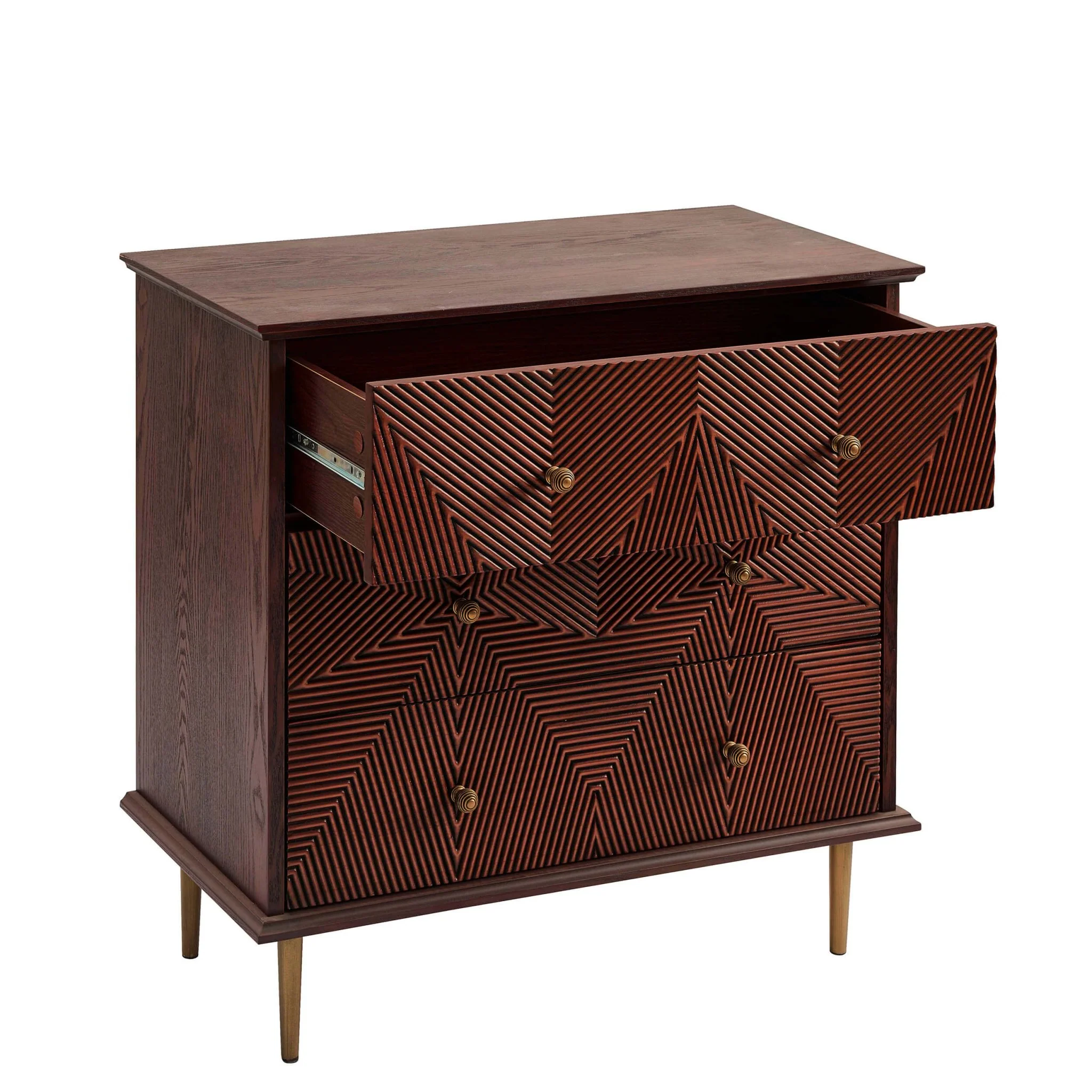 Georgie 3 Drawer Chest - Mahogany - Image 5
