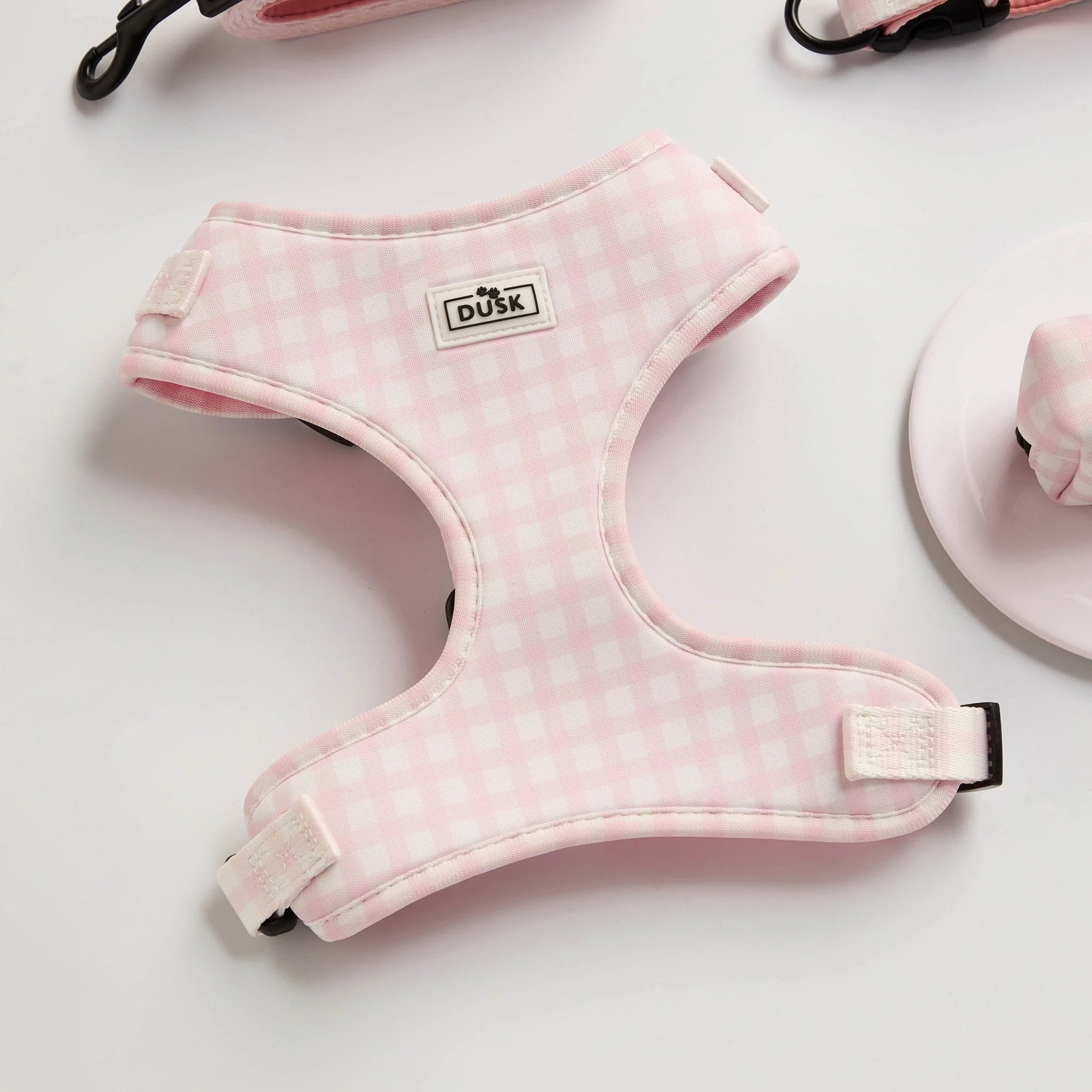 Dog Harness, Lead, Collar Set - Size Small - Pink - Image 2