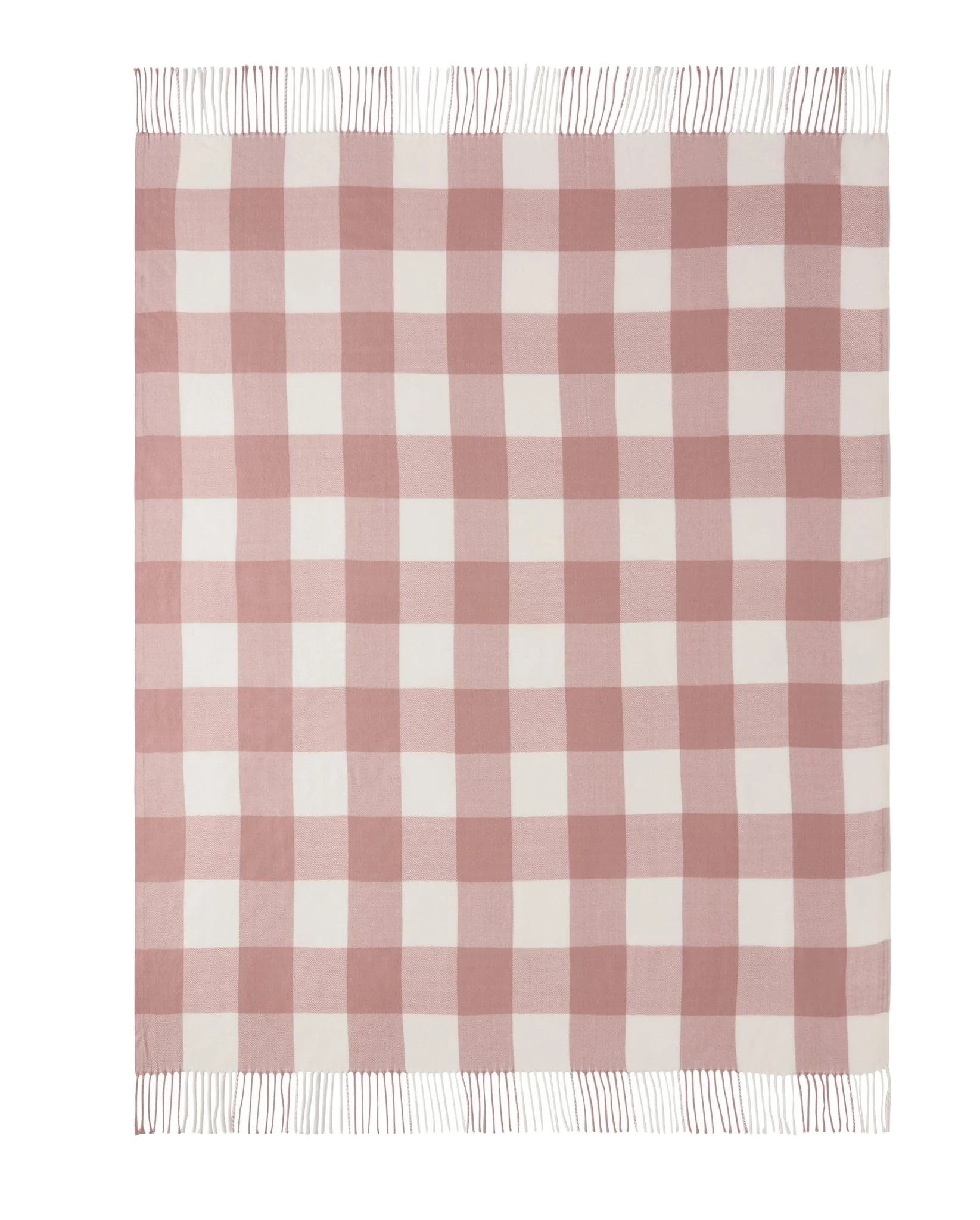 Gingham Throw - Cinder Rose - Image 4