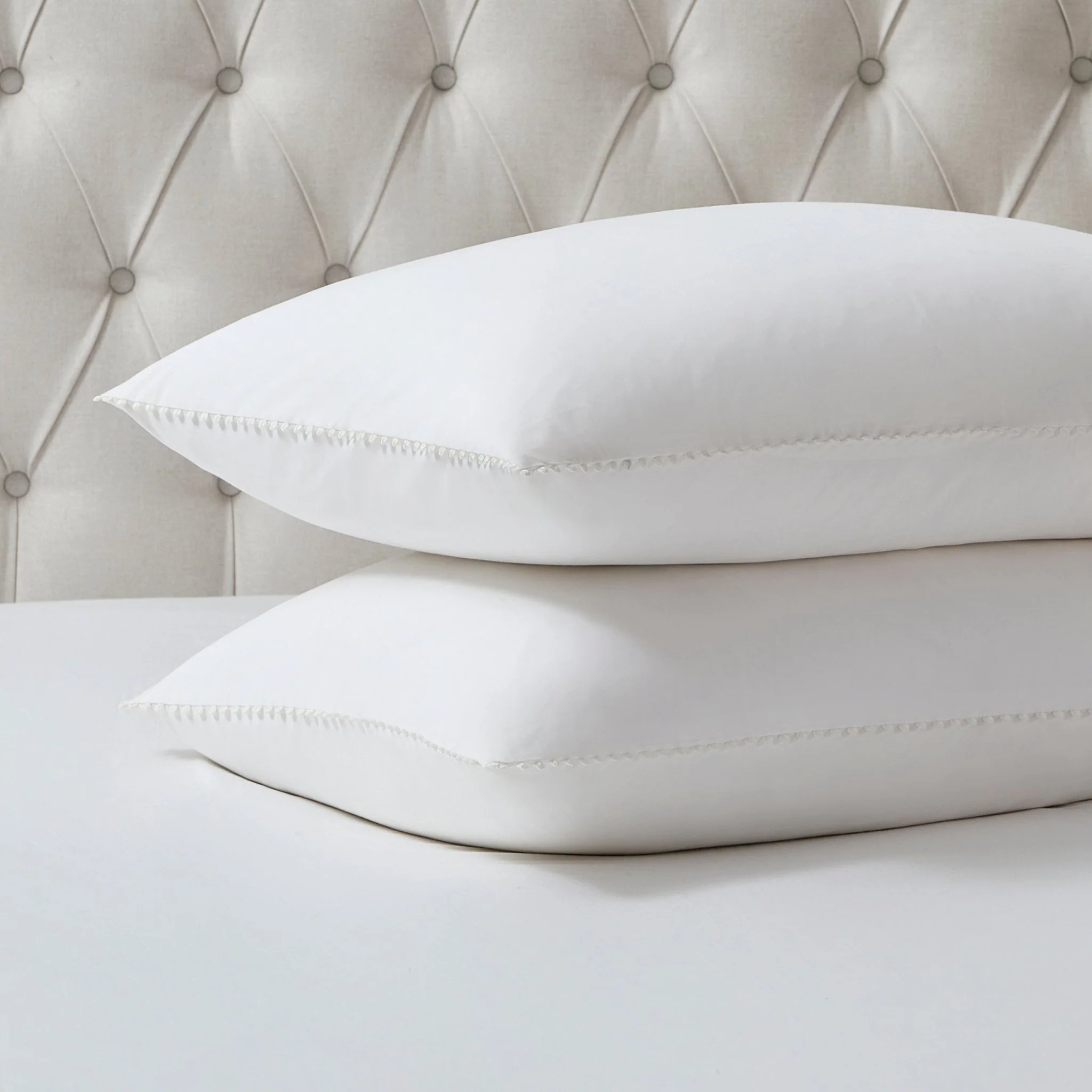 Girona 200 Thread Count Pom-Pom Duvet Cover - Cotton - White - Image 4