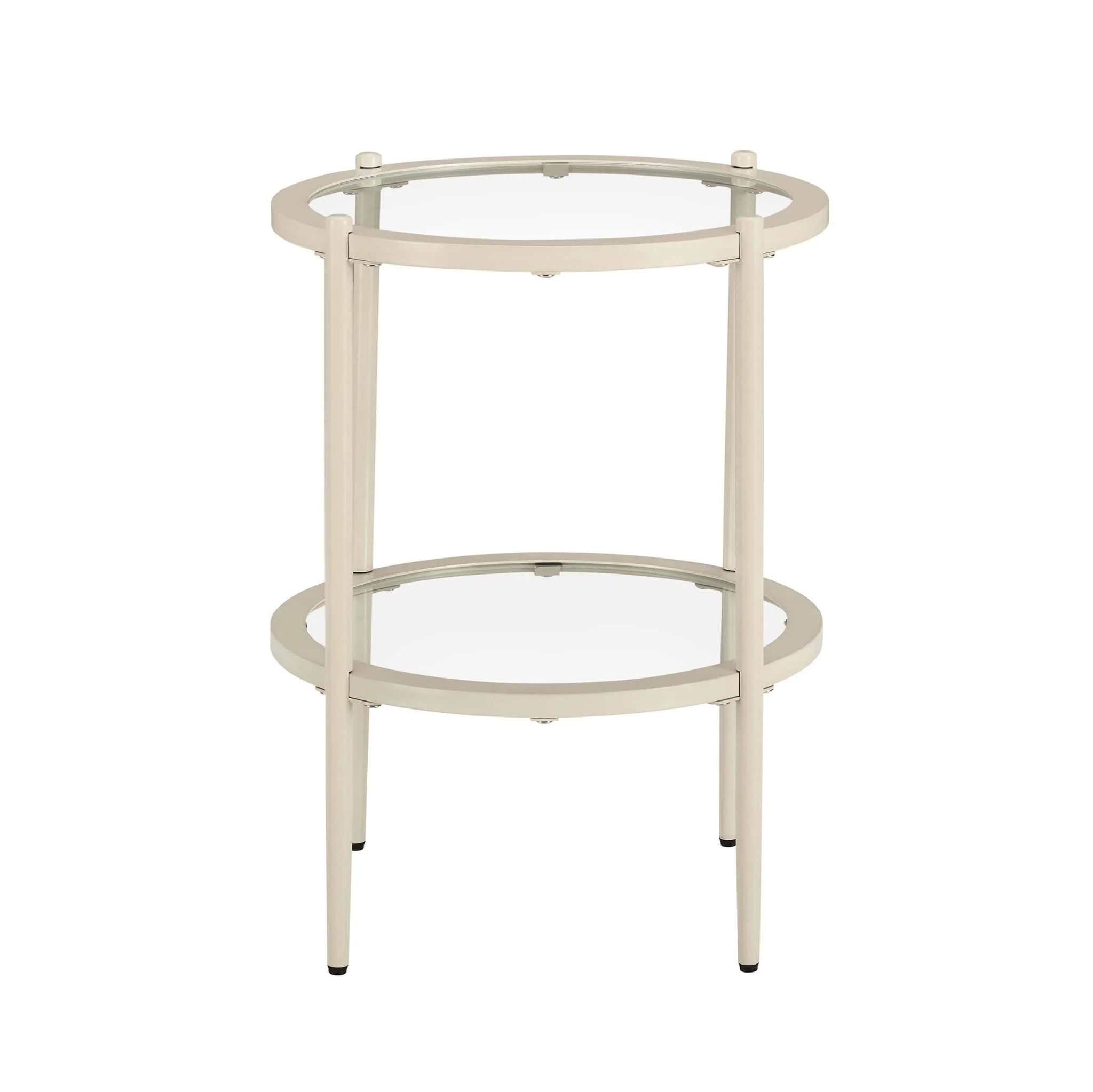 Glass Round Side Table - Stone - Image 2
