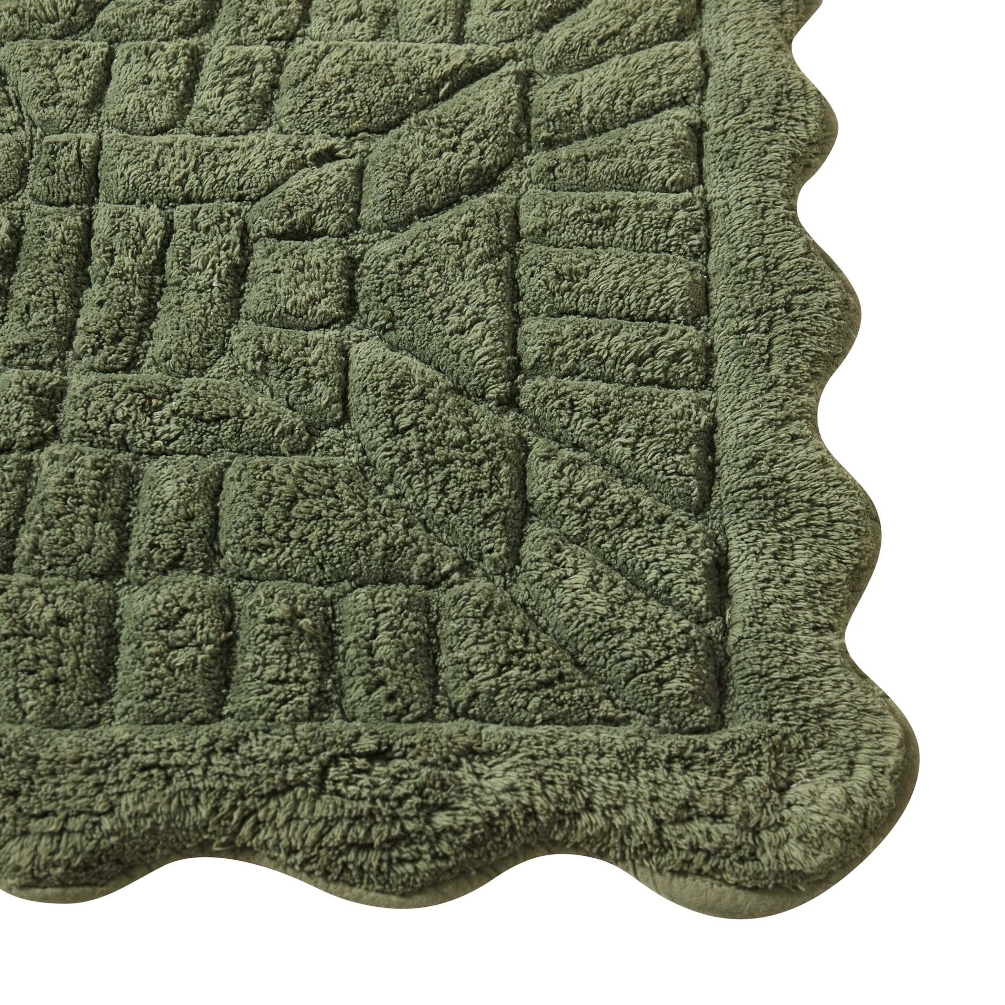 Goa Scalloped Bath Mat - Fern - Image 3