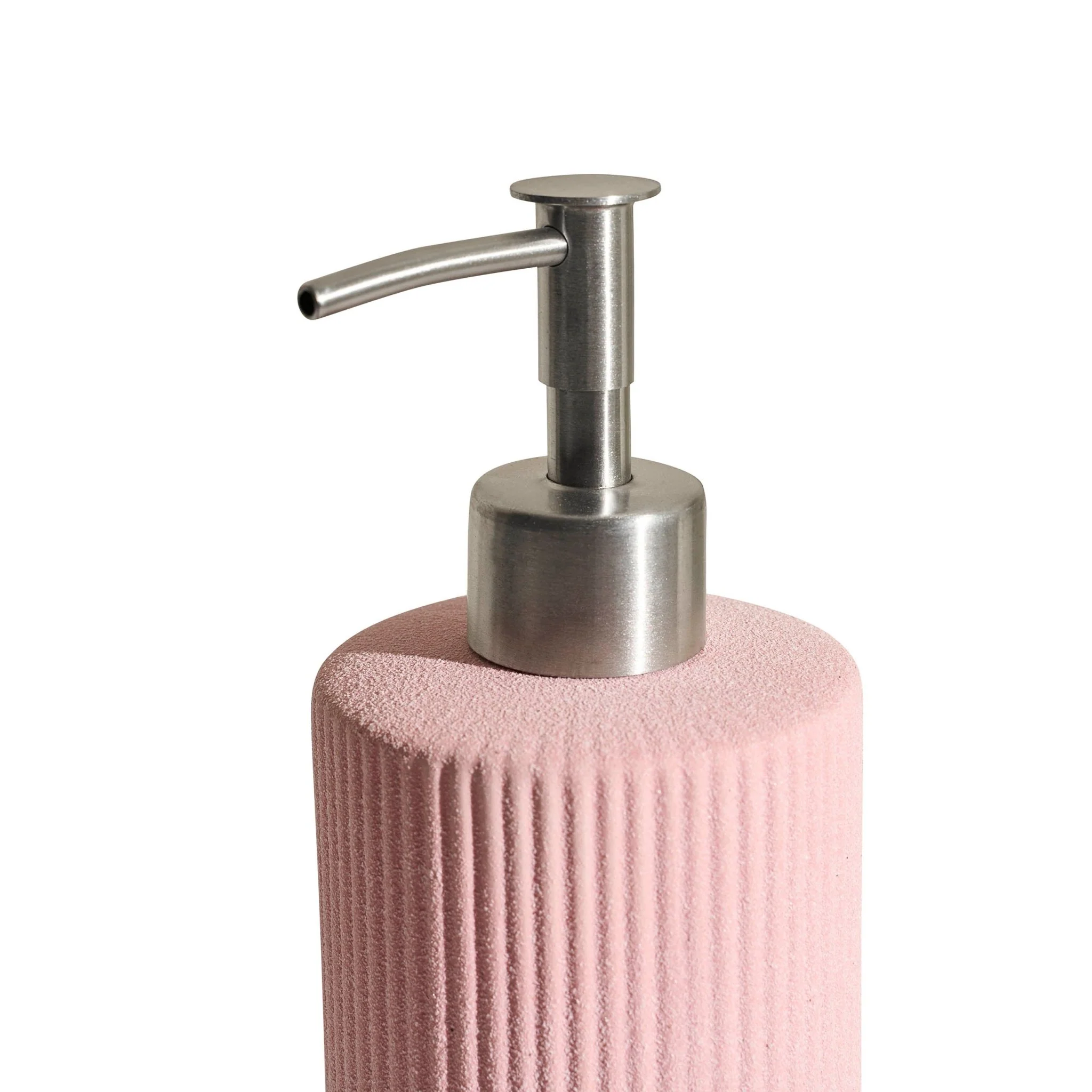Hadley Sand Effect Soap Dispenser - Pink - Image 2