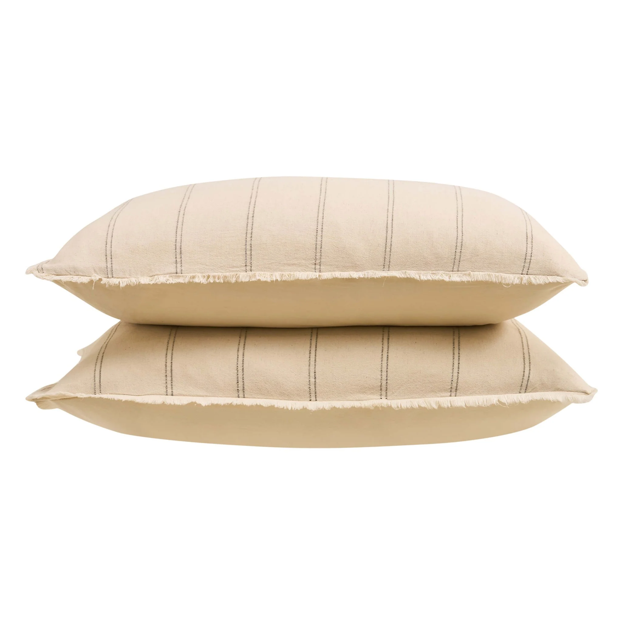 Hallie Linen Blend Yarn Dye Stripe Duvet Cover & Pillowcase Set - Natural - Image 12