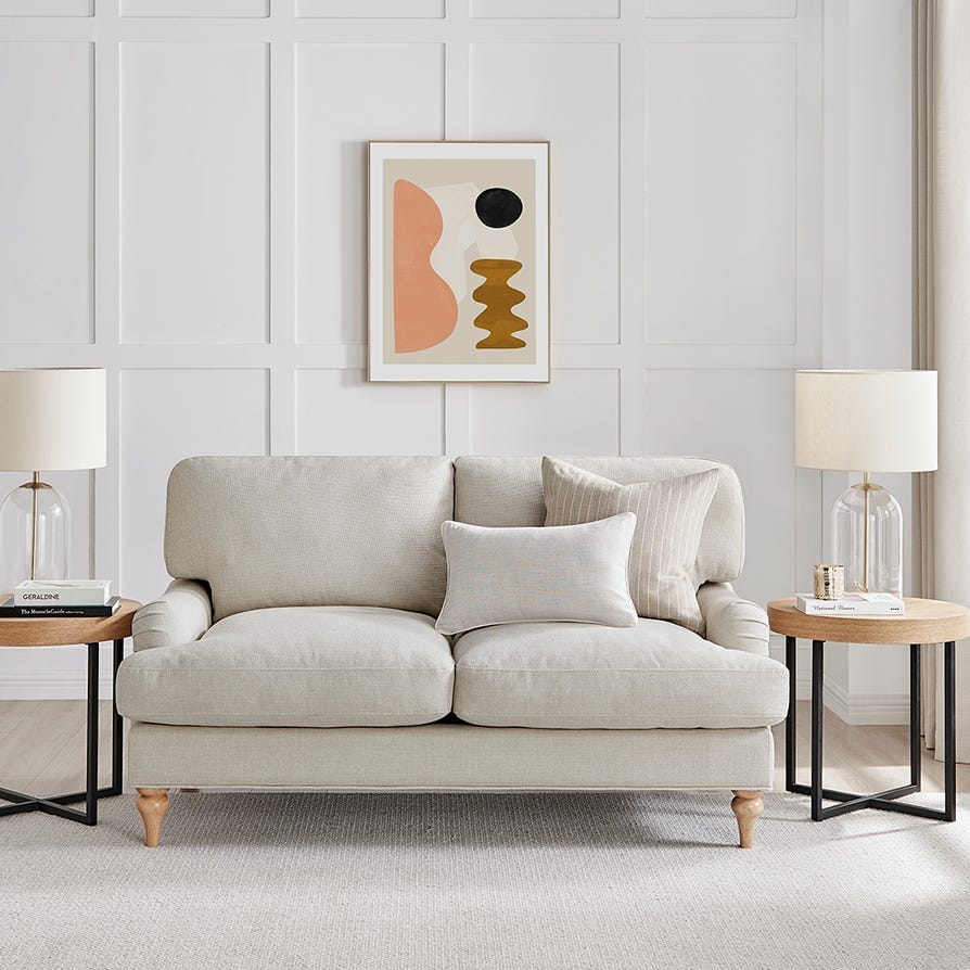 Hampshire 2 Seater Sofa - Beige - Image 3