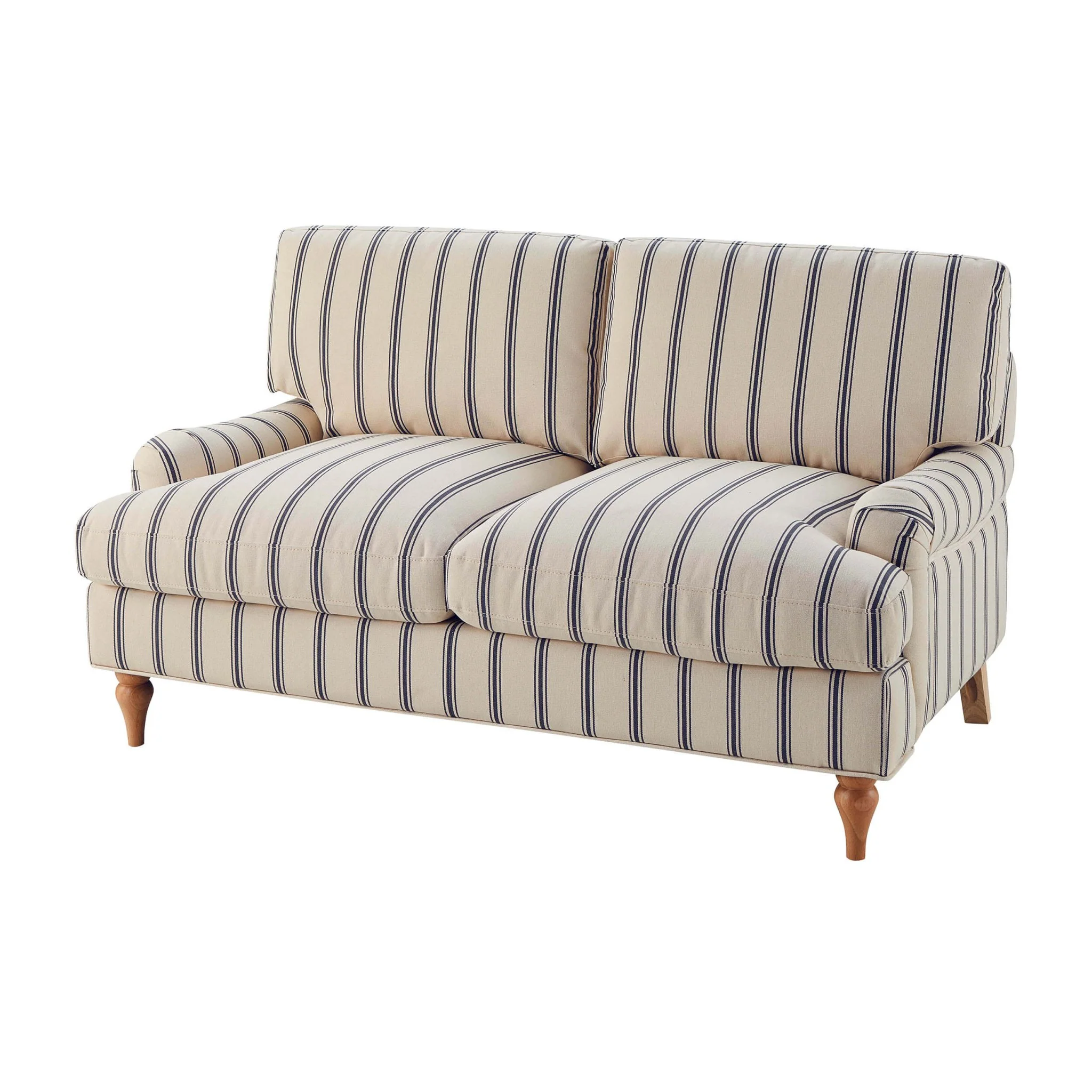 Hampshire 2 Seater Sofa - Blue Stripe - Image 3