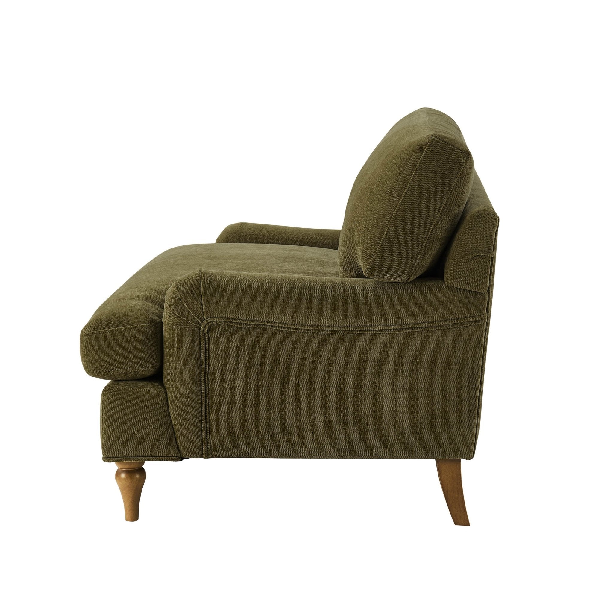 Hampshire 2 Seater Sofa - Chenille Olive - Image 5