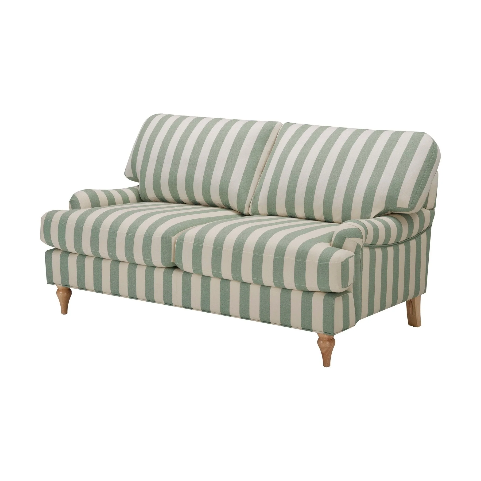 Hampshire 2 Seater Sofa - Green Stripe - Image 3