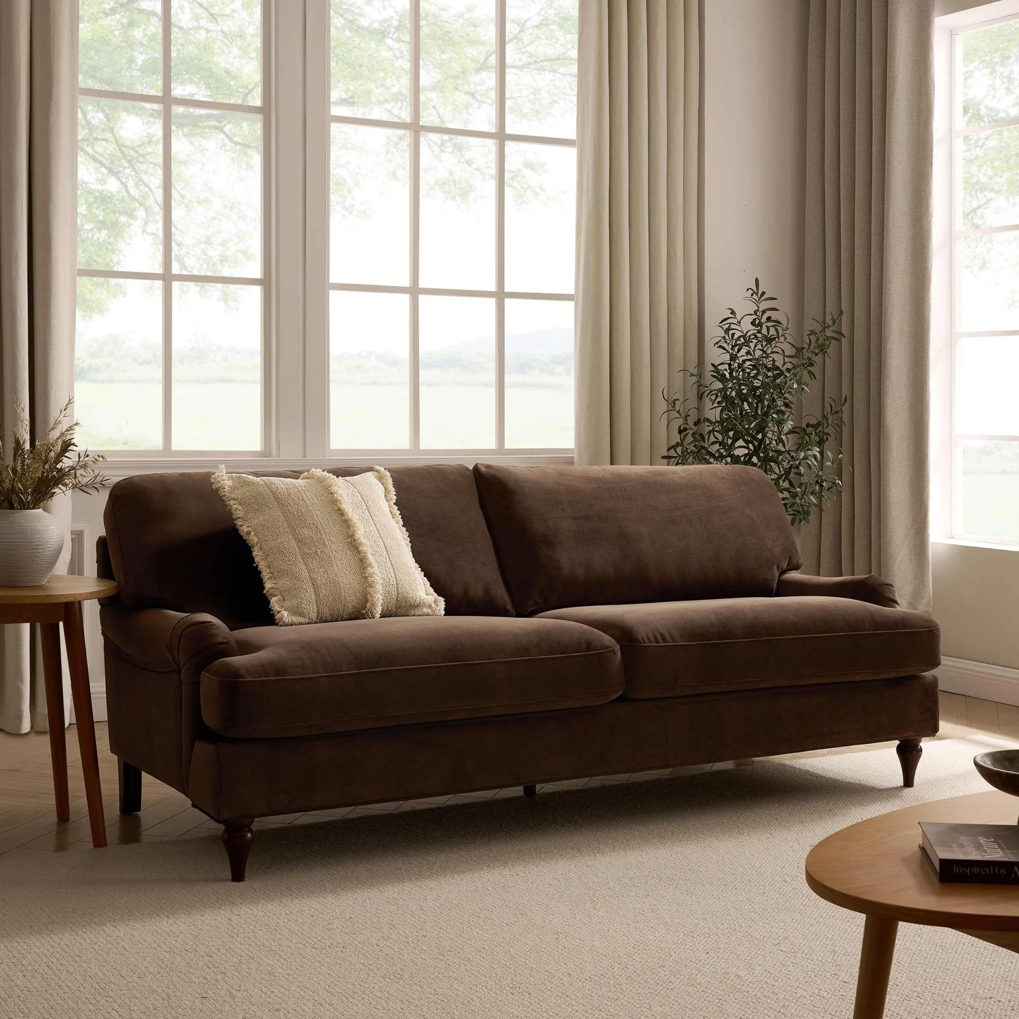 Hampshire 3 Seater Sofa - Cappuccino