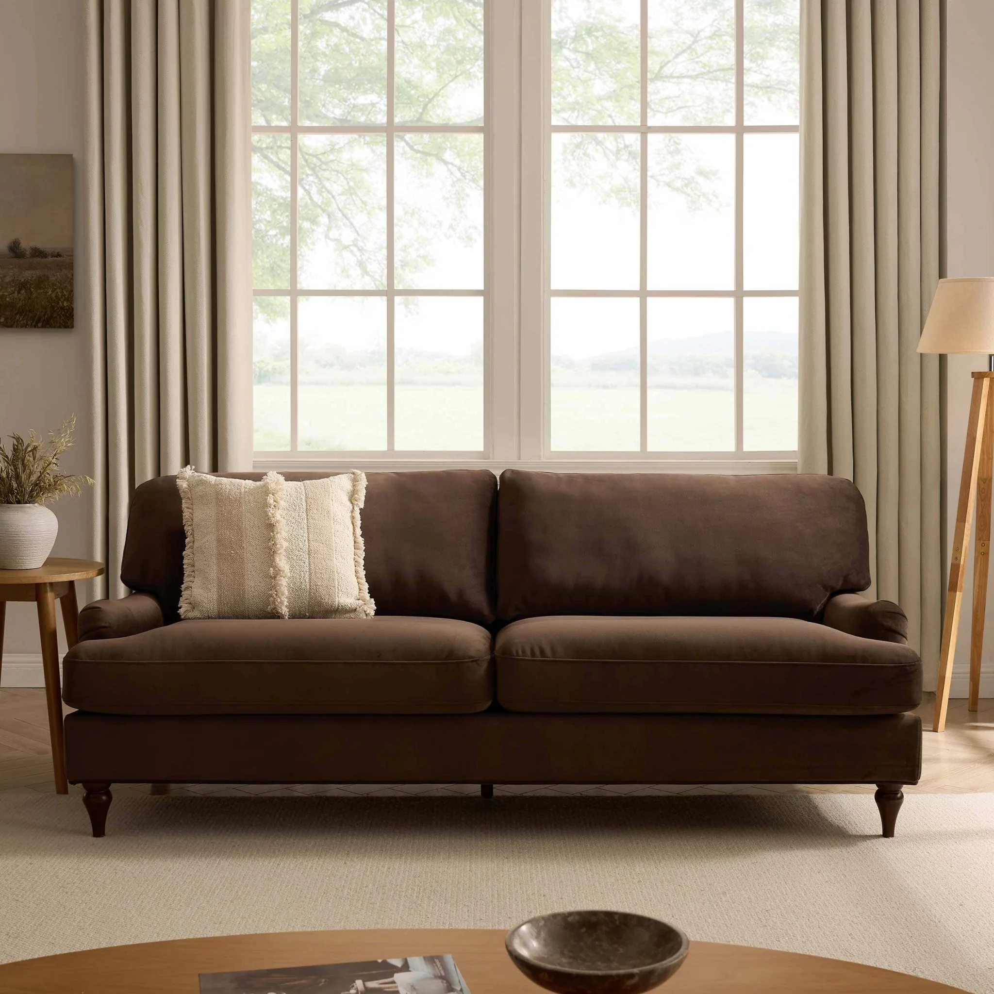 Hampshire 3 Seater Sofa - Cappuccino - Image 2