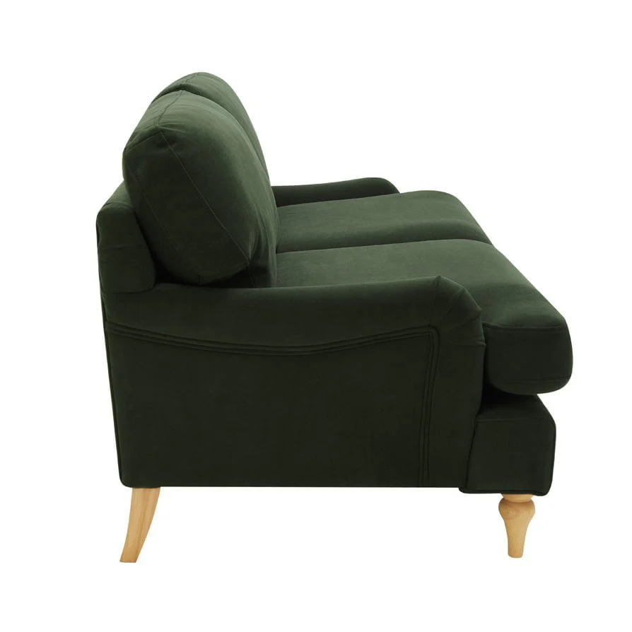 Hampshire 3 Seater Sofa - Dark Olive Green - Image 5