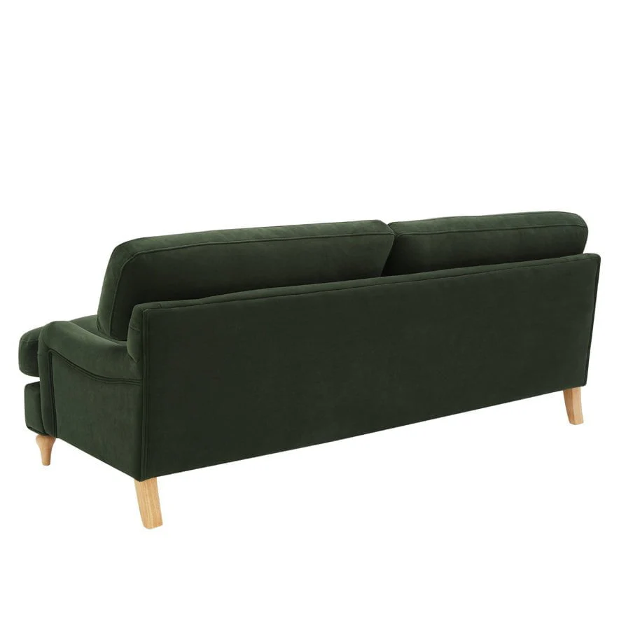 Hampshire 3 Seater Sofa - Dark Olive Green - Image 6