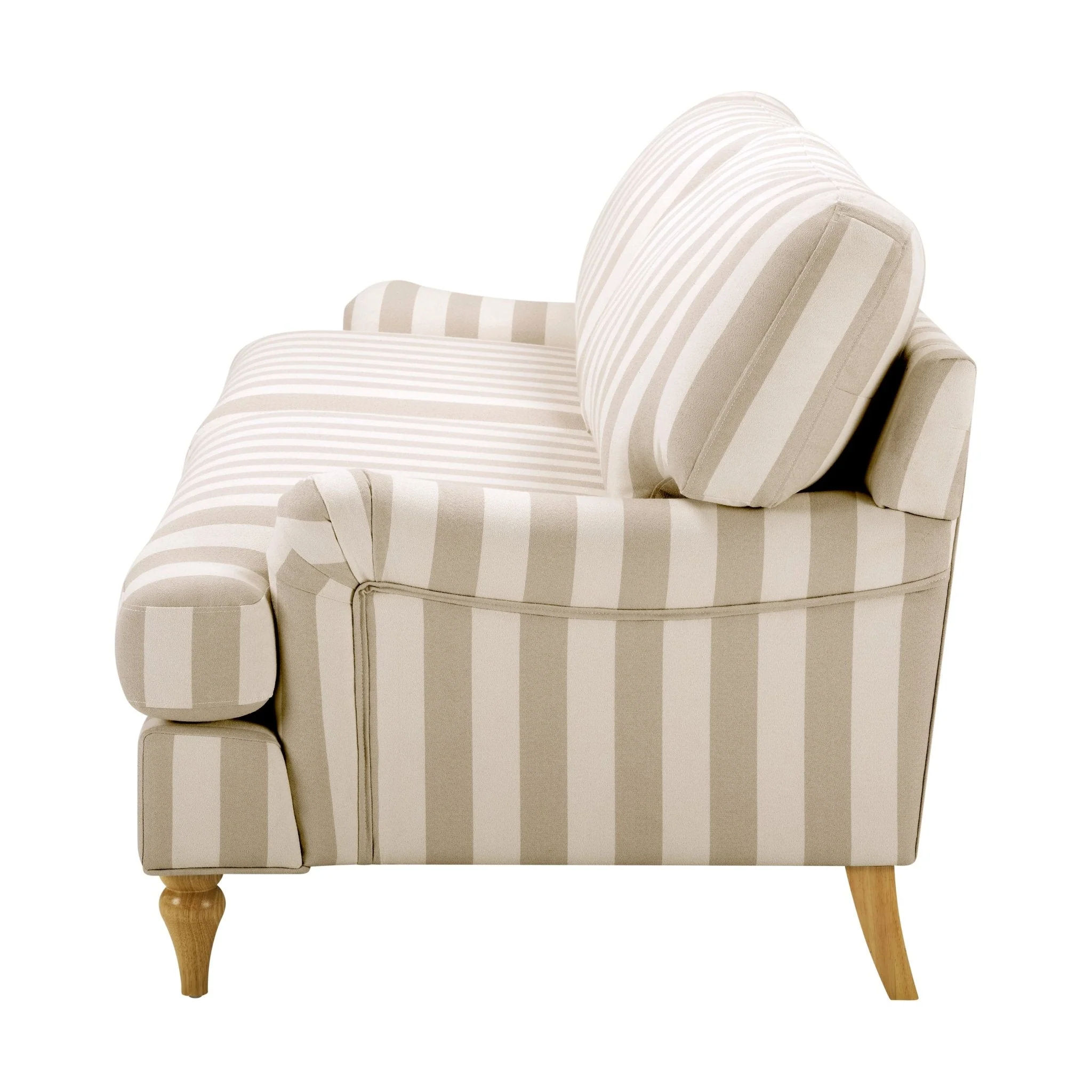 Hampshire 3 Seater Sofa - Natural Stripe - Image 5