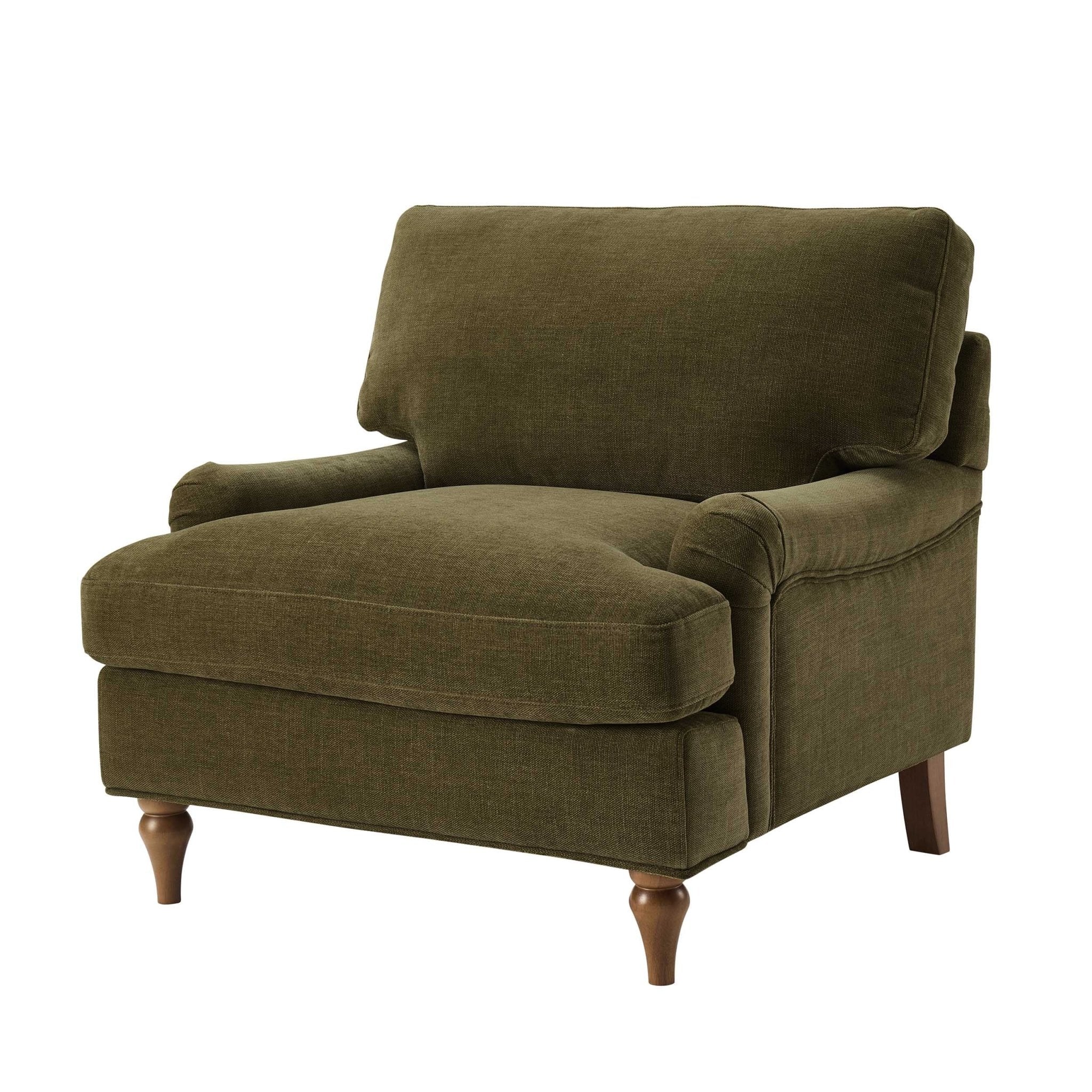 Hampshire Armchair - Chenille Olive - Image 3