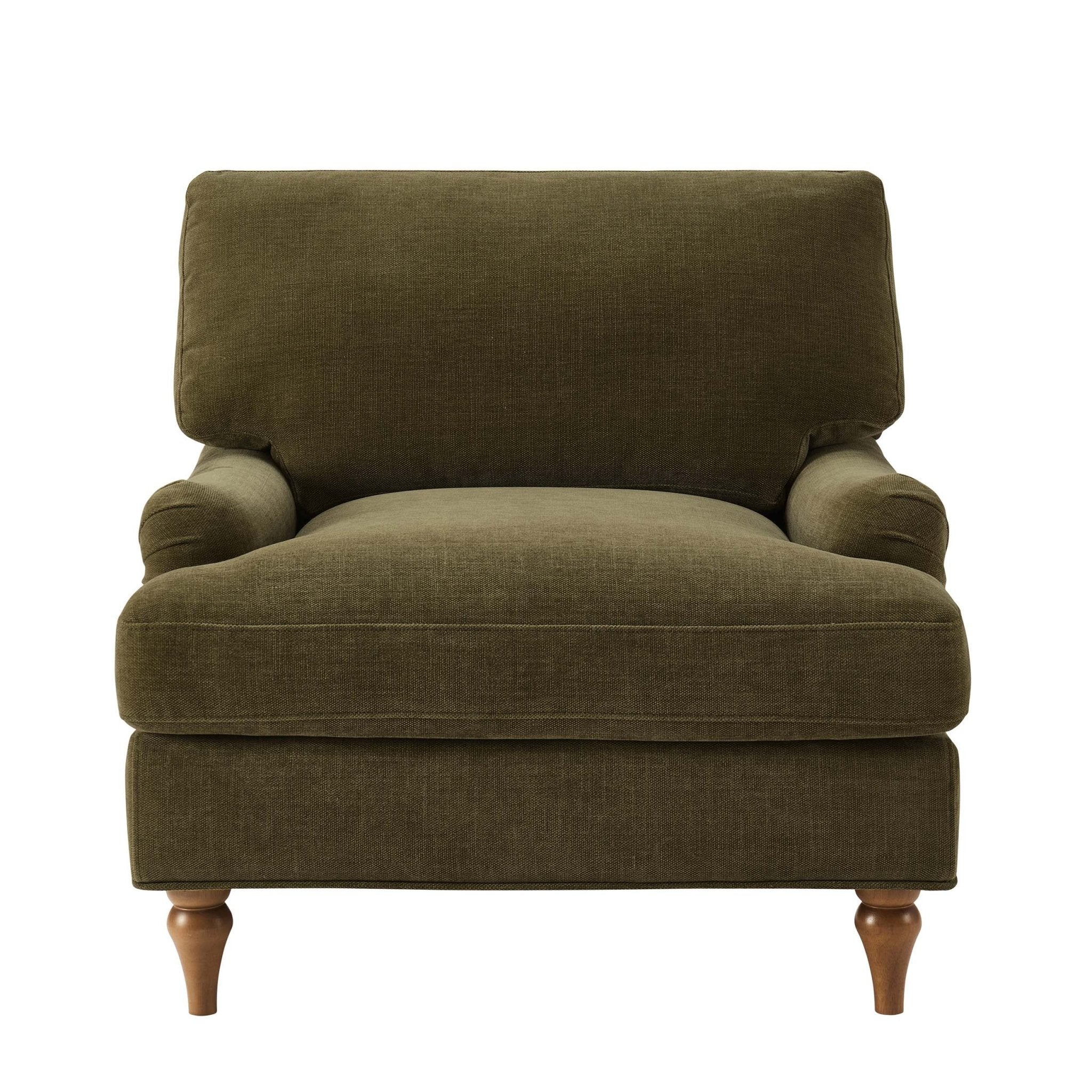 Hampshire Armchair - Chenille Olive - Image 4