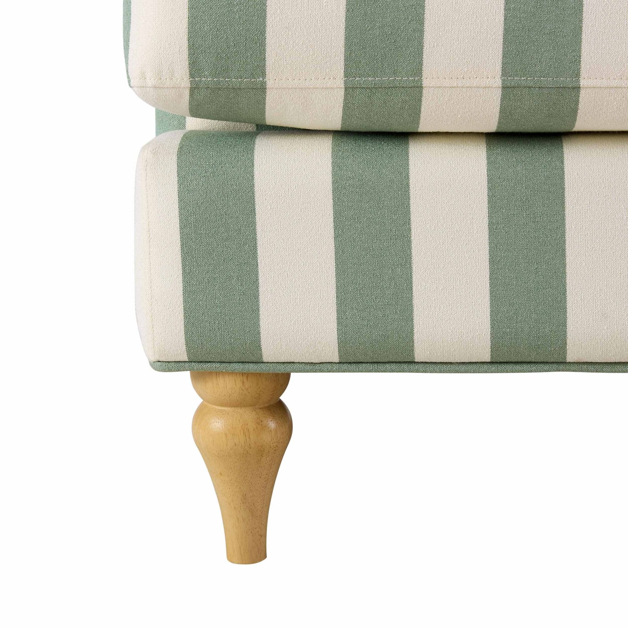 Hampshire Armchair - Green Stripe - Image 6