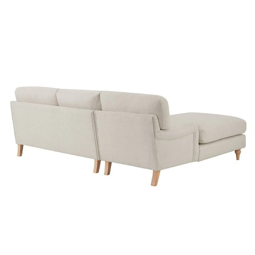 Hampshire Left Hand Chaise Sofa - Beige - Image 4