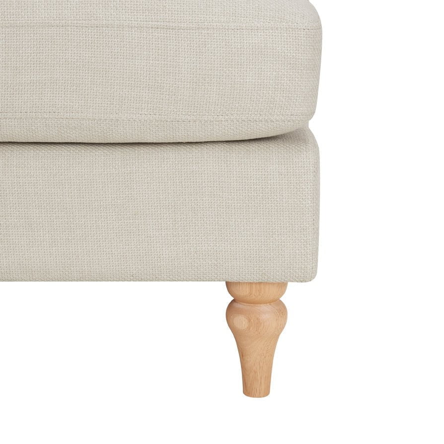 Hampshire Left Hand Chaise Sofa - Beige - Image 7