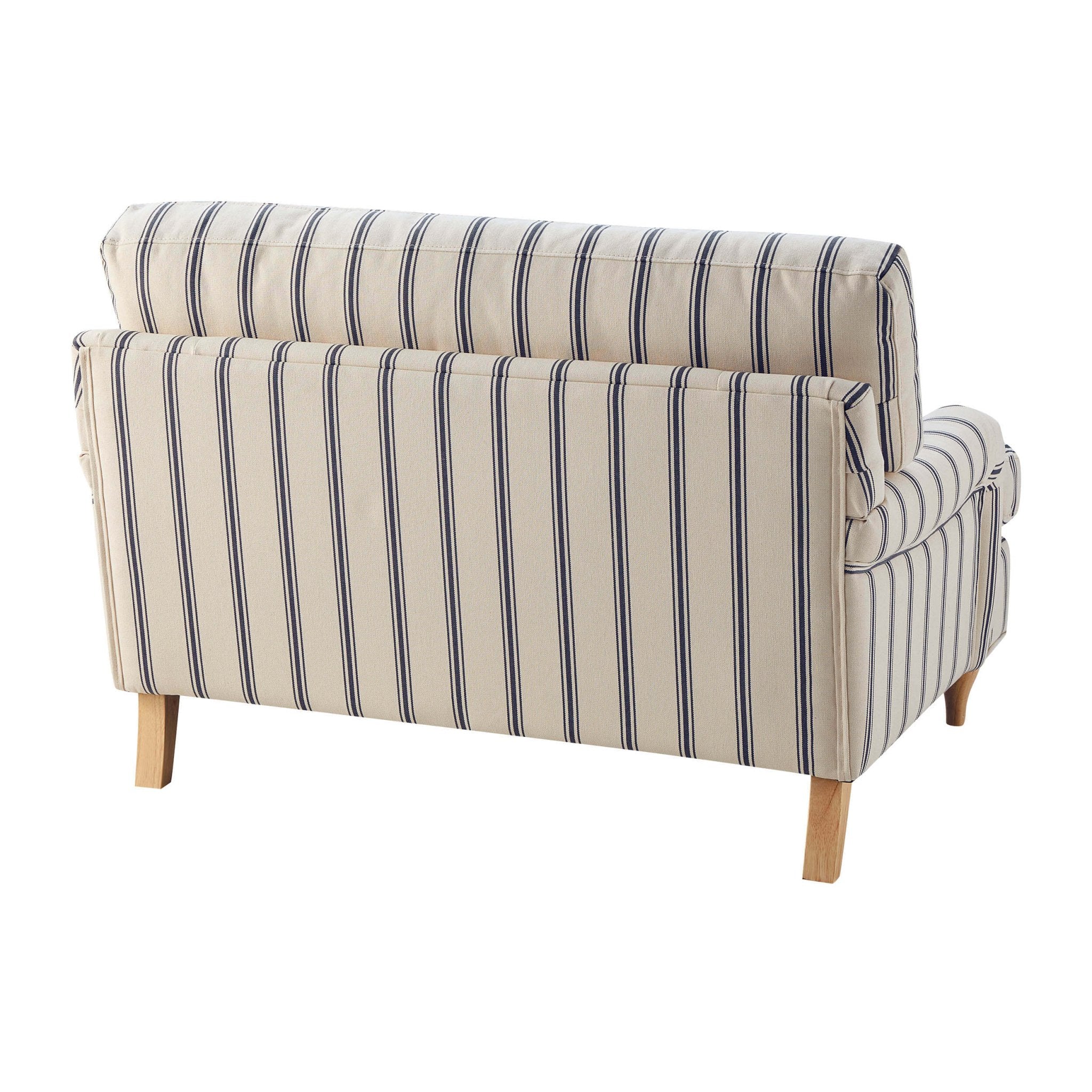 Hampshire Loveseat - Blue Stripe - Image 5