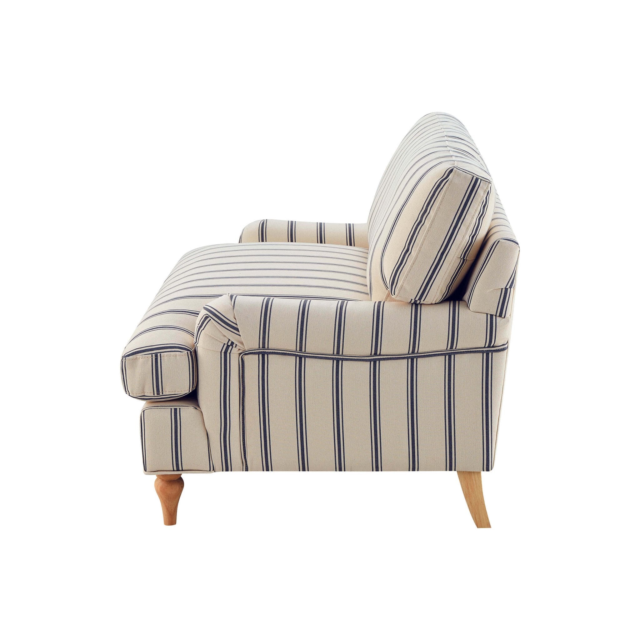 Hampshire Loveseat - Blue Stripe - Image 6