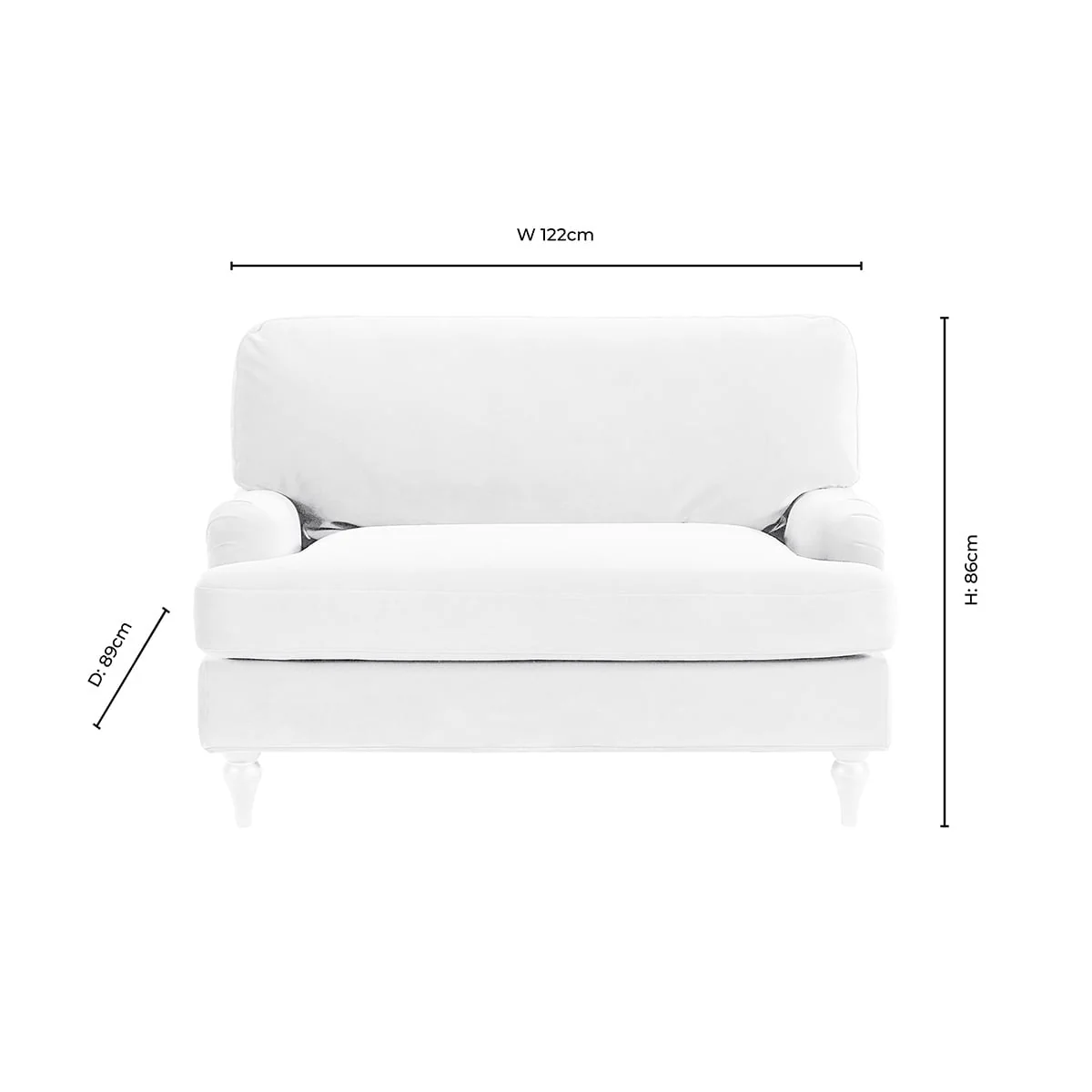 Hampshire Loveseat - Beige - Image 11