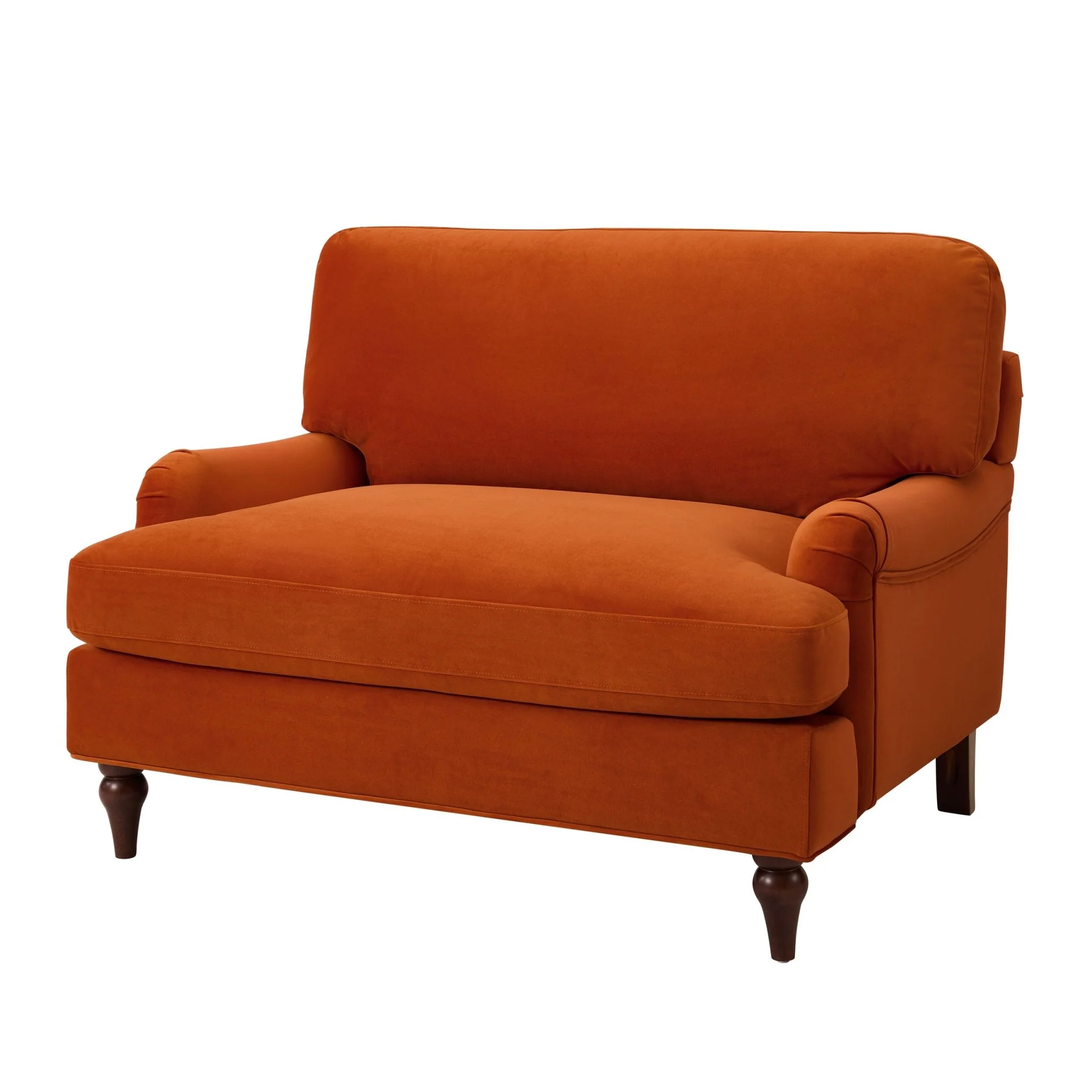 Hampshire Loveseat - Bright Orange - Image 4