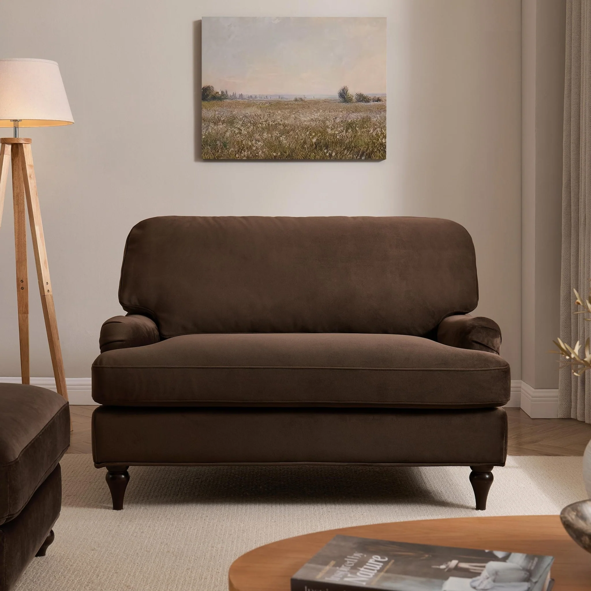 Hampshire Loveseat - Cappuccino - Image 2