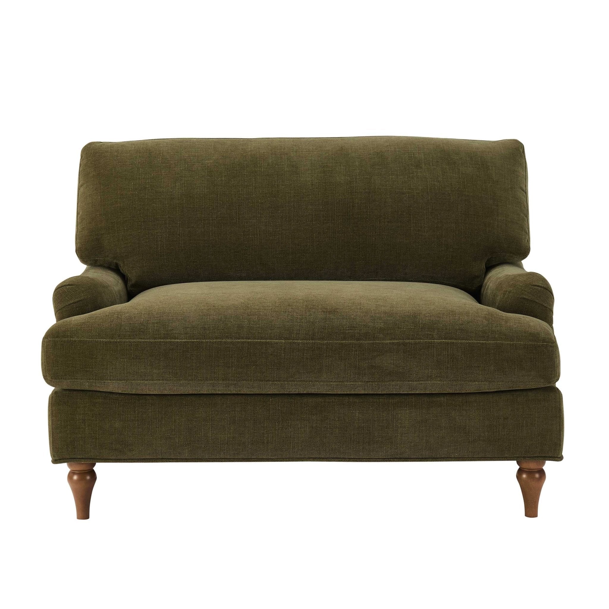 Hampshire Loveseat - Chenille Olive - Image 4