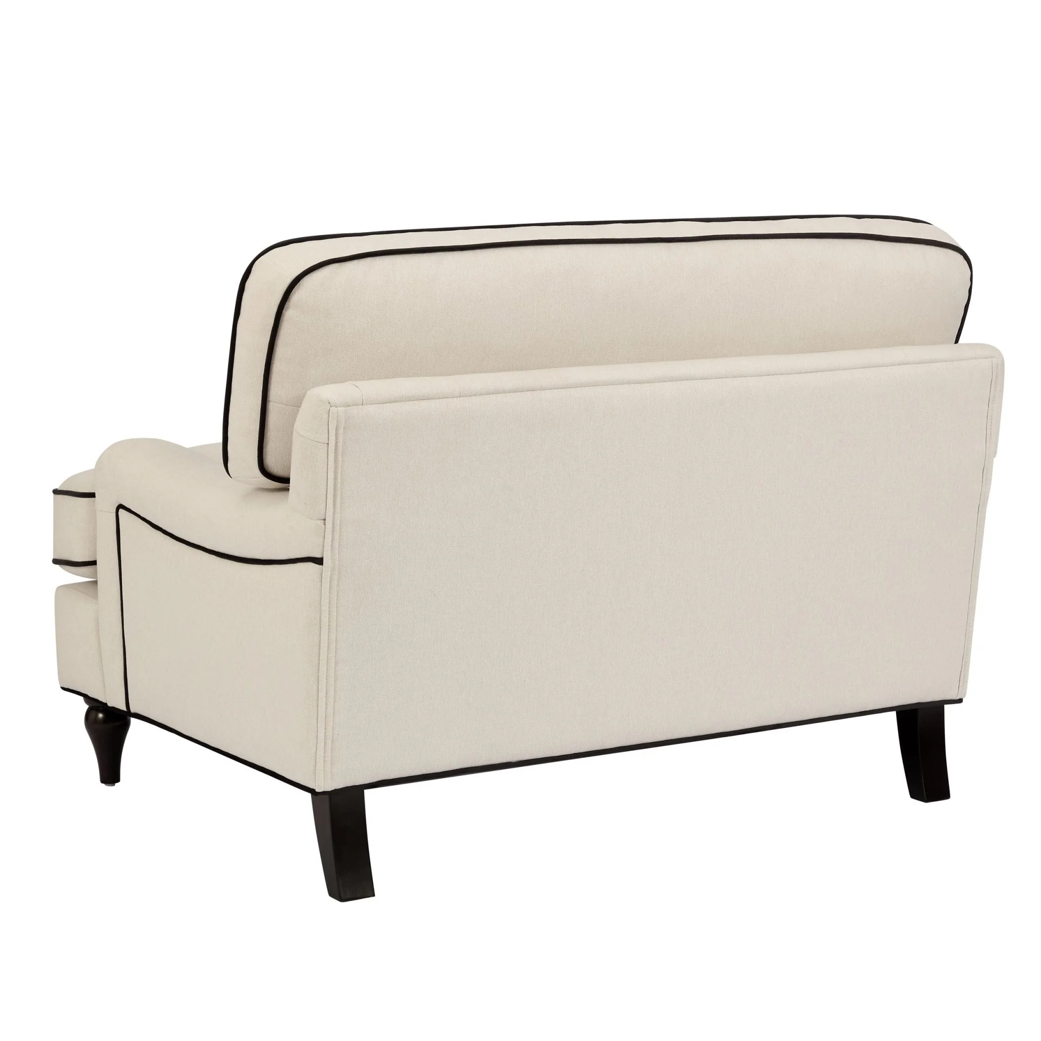 Hampshire Loveseat - Cream/Black - Image 6