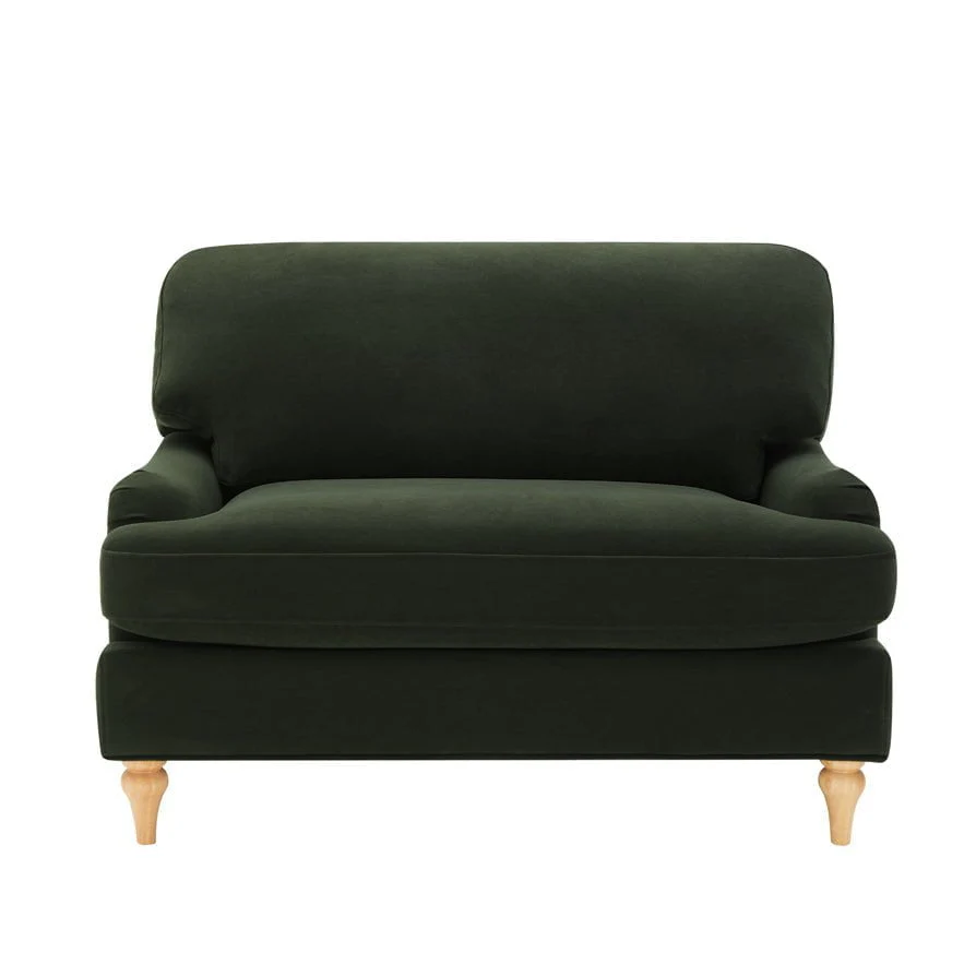 Hampshire Loveseat - Dark Olive Green - Image 2