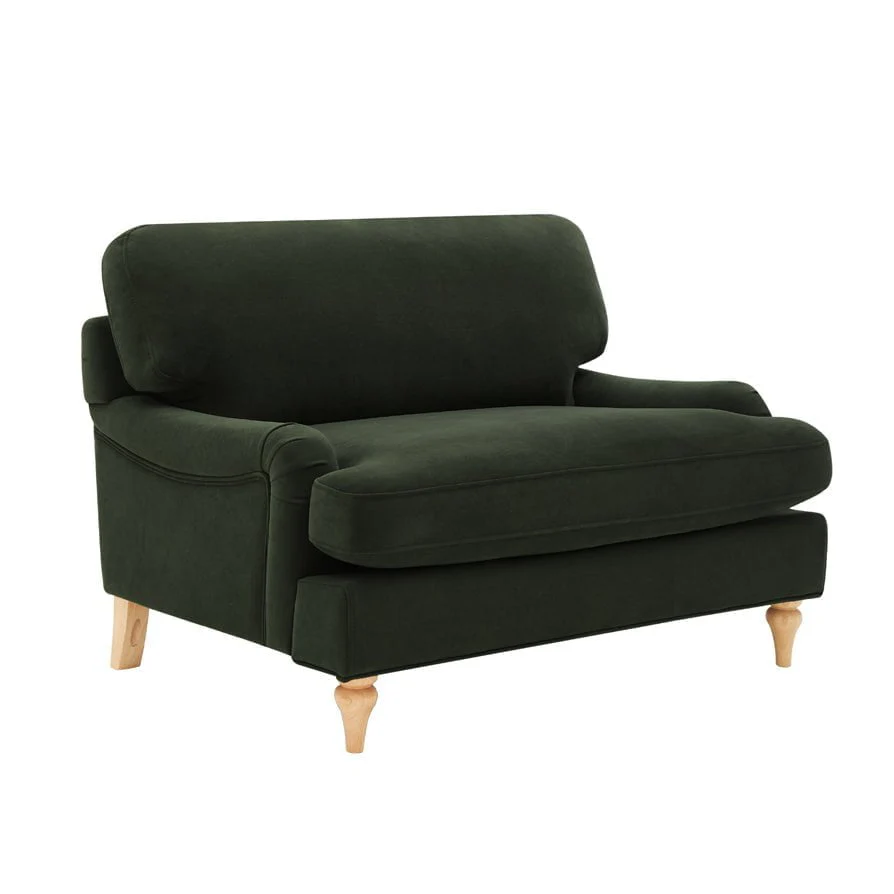 Hampshire Loveseat - Dark Olive Green - Image 4