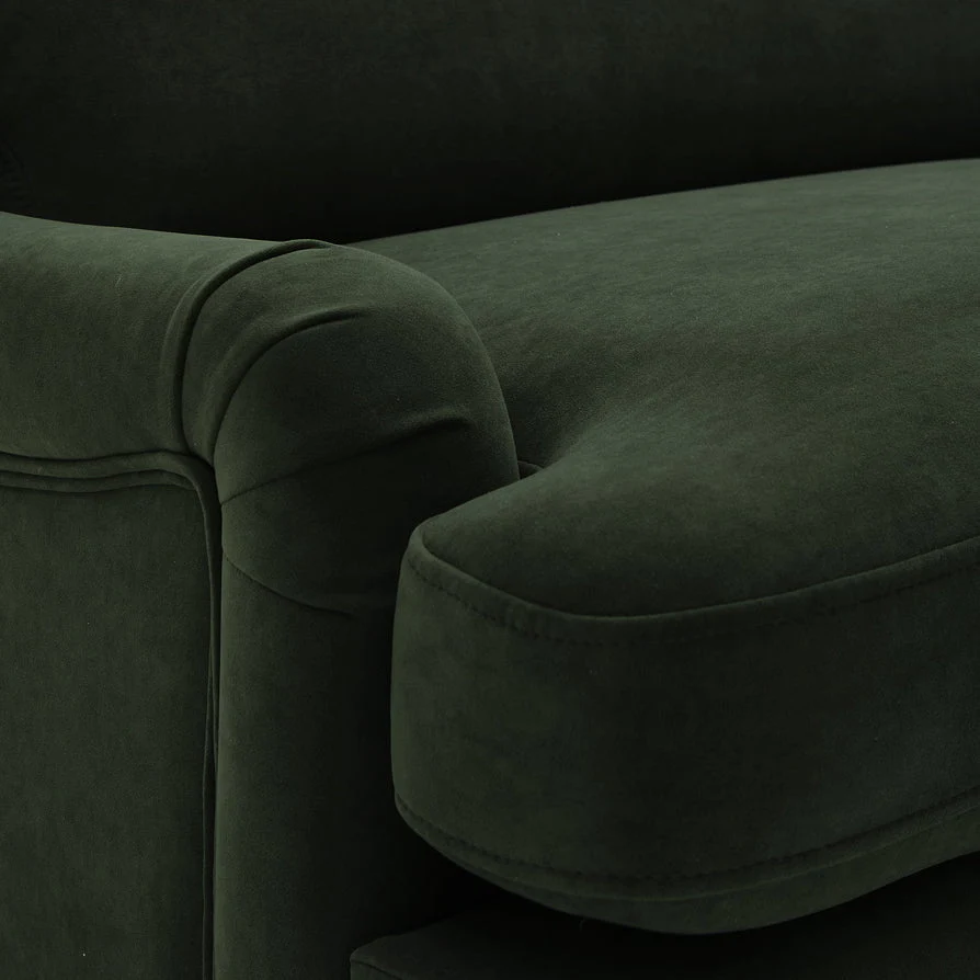 Hampshire Loveseat - Dark Olive Green - Image 7
