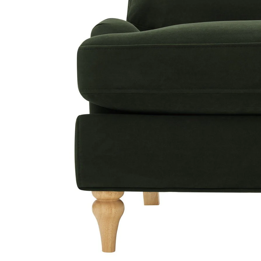 Hampshire Loveseat - Dark Olive Green - Image 9
