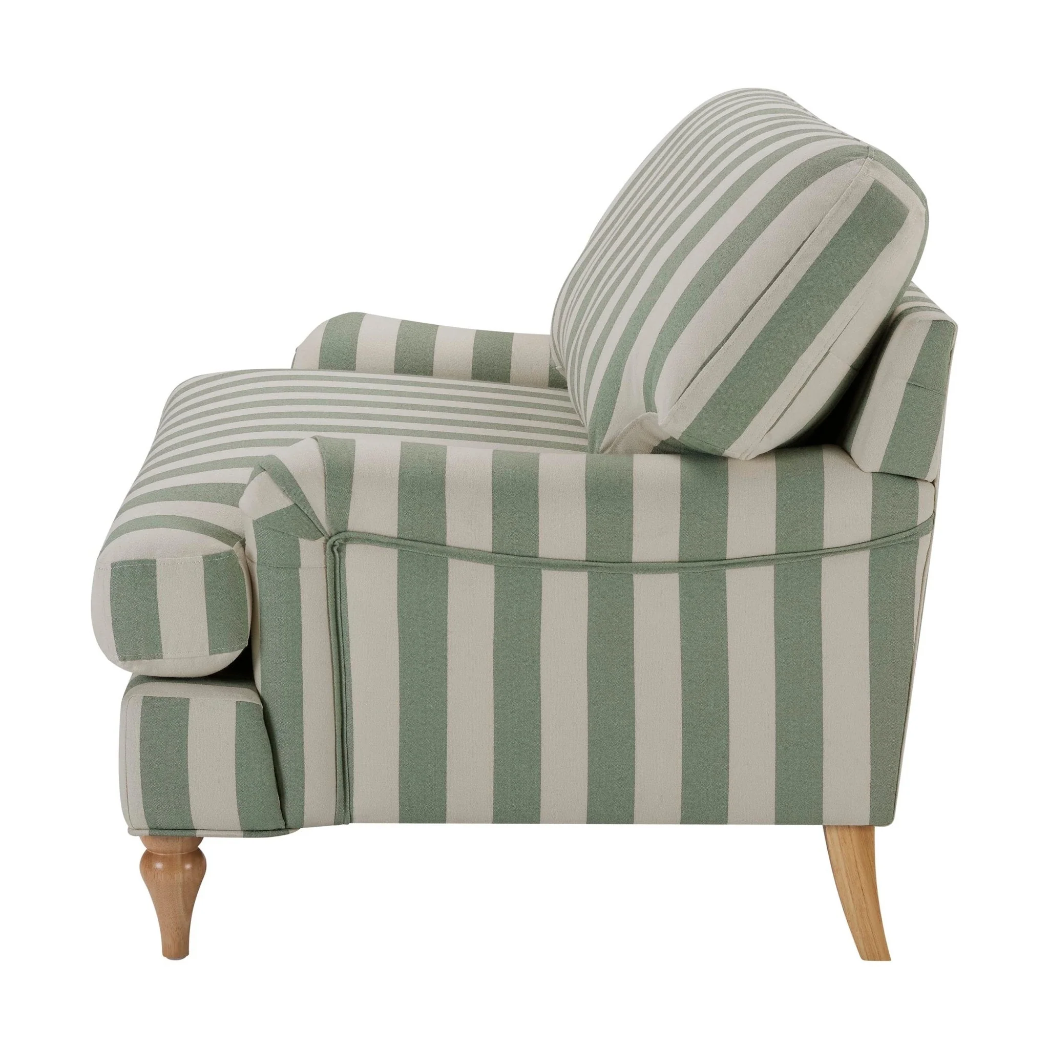 Hampshire Loveseat - Green Stripe - Image 5