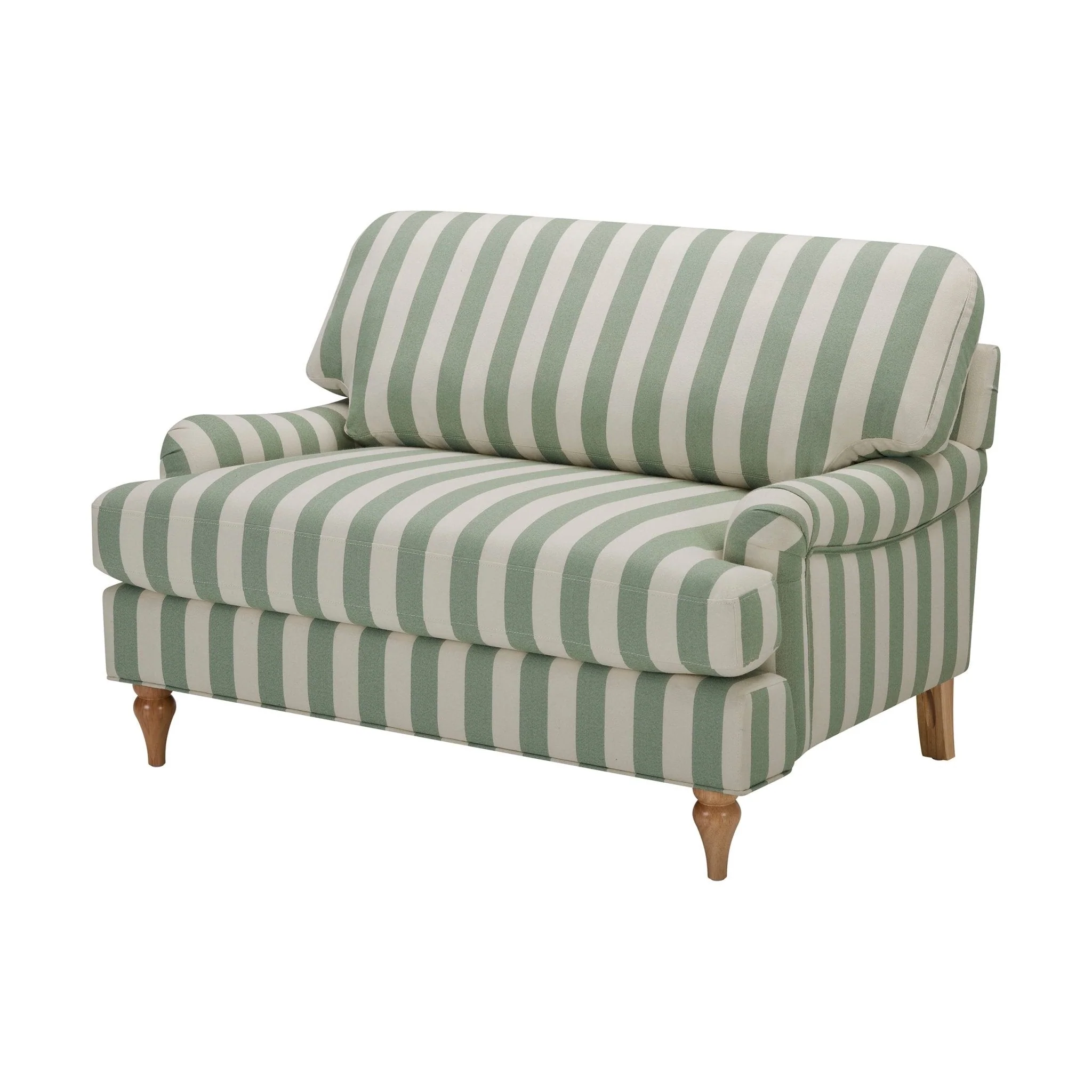 Hampshire Loveseat - Green Stripe - Image 6