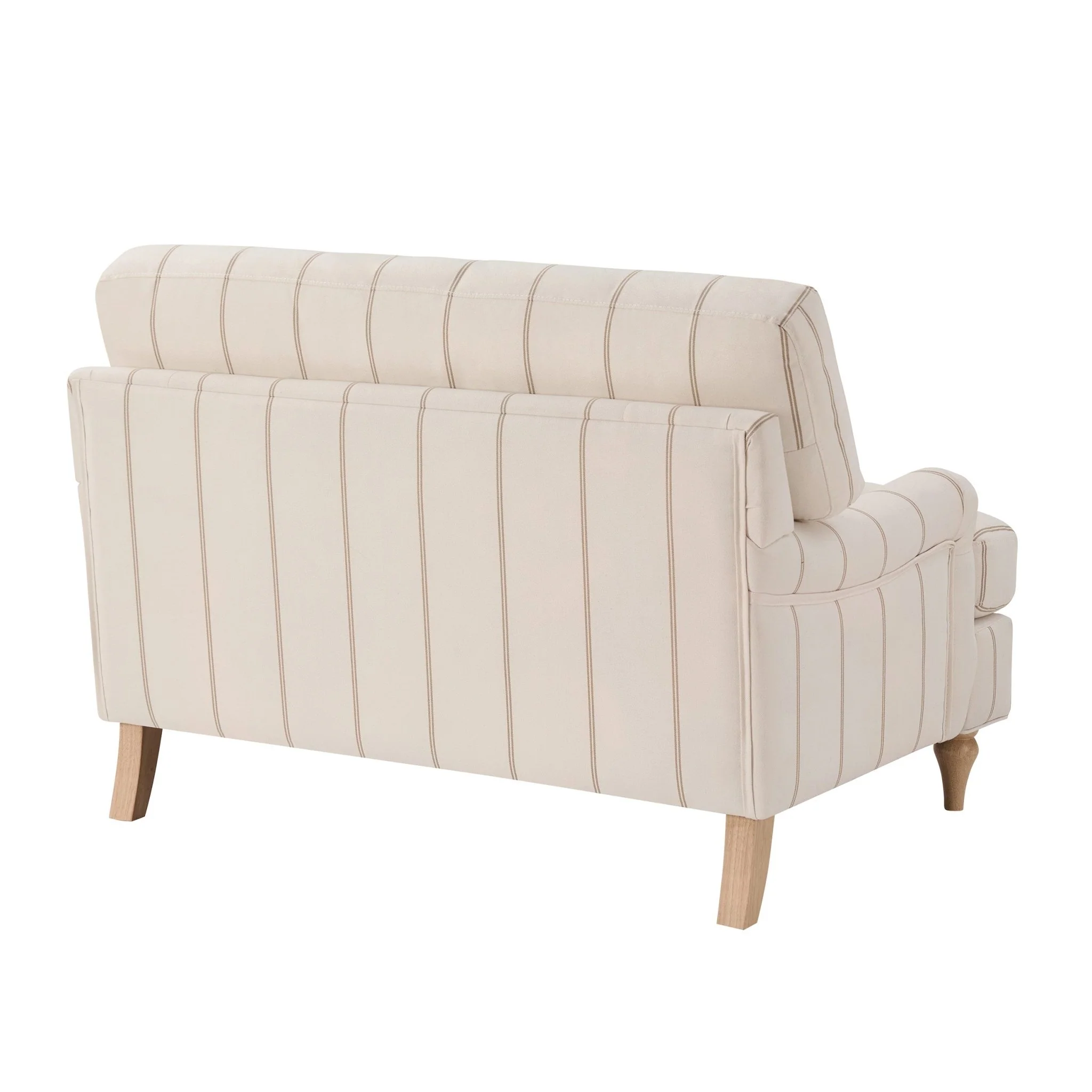 Hampshire Loveseat - Thin Natural Stripe - Image 5