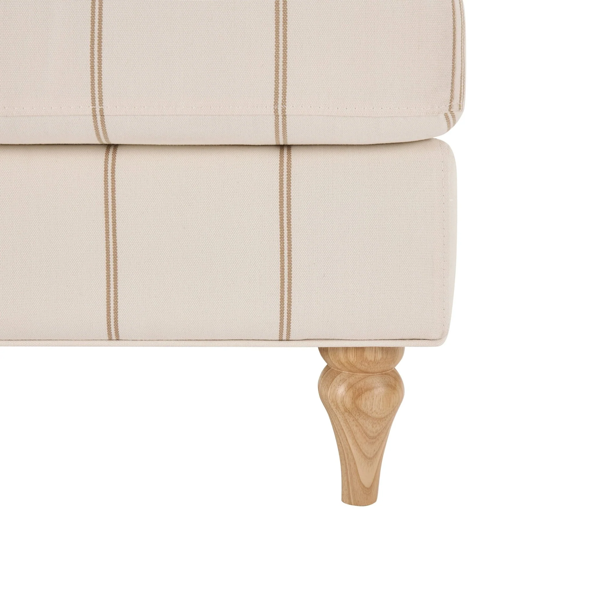 Hampshire Loveseat - Thin Natural Stripe - Image 7