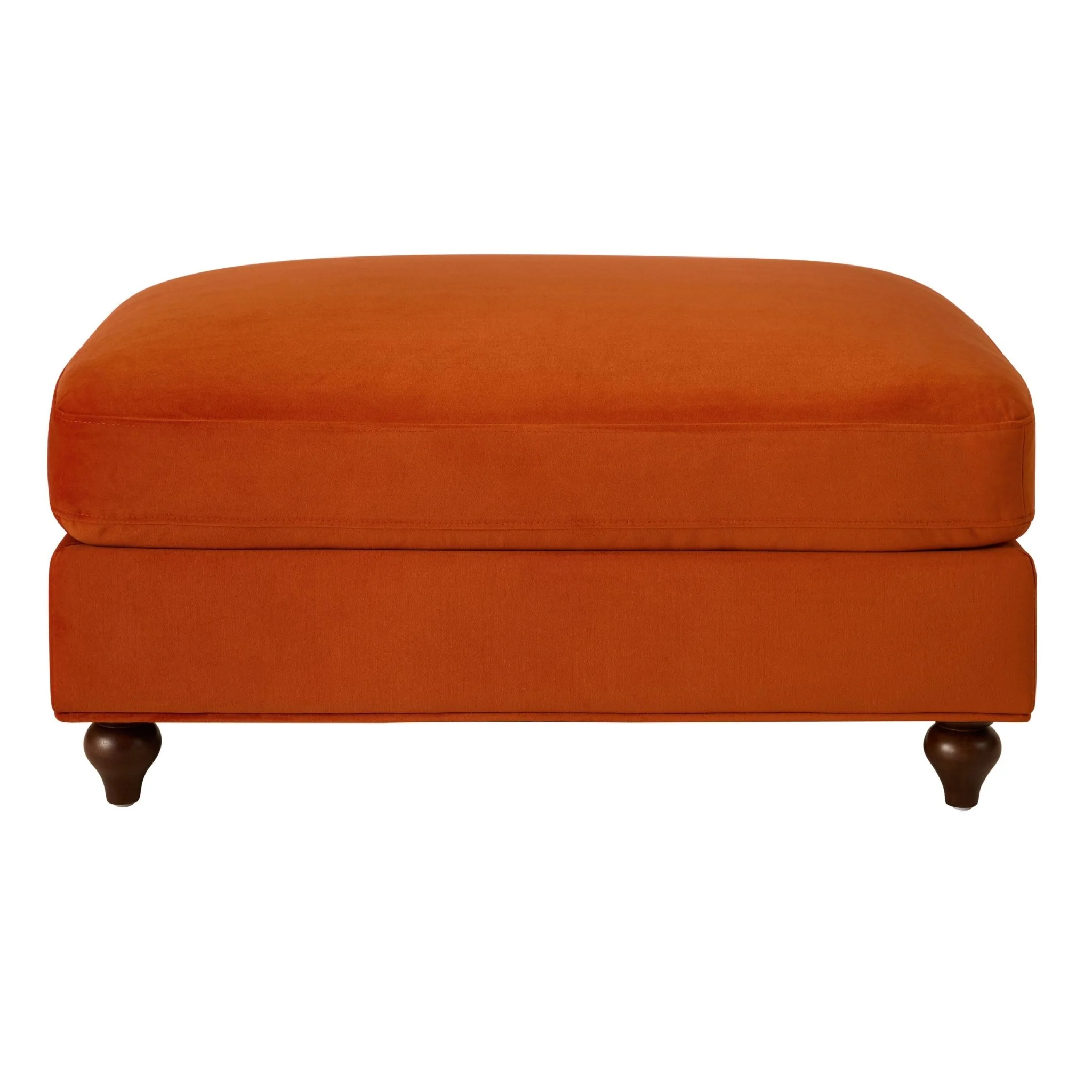 Hampshire Pouffe - Bright Orange - Image 2