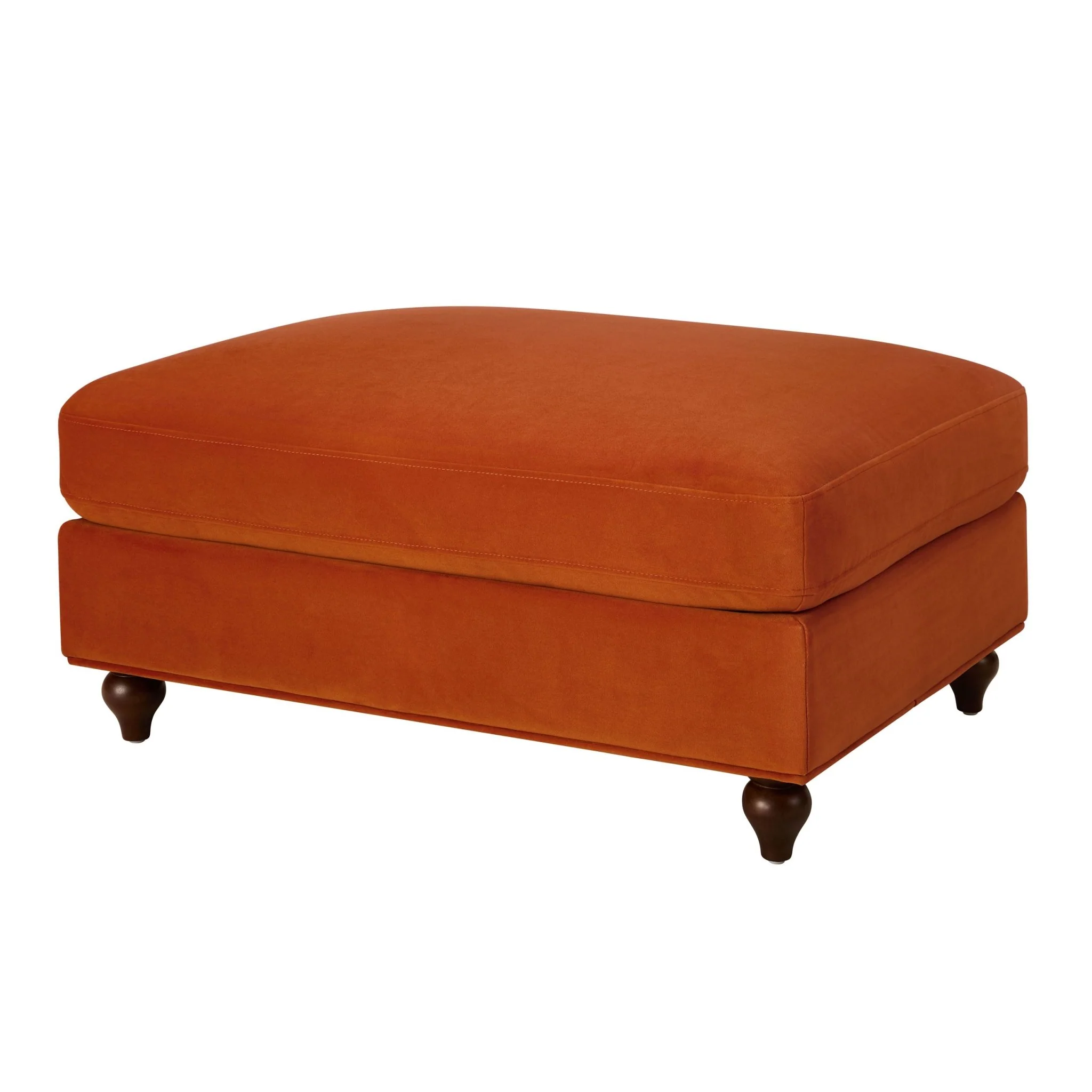 Hampshire Pouffe - Bright Orange - Image 3