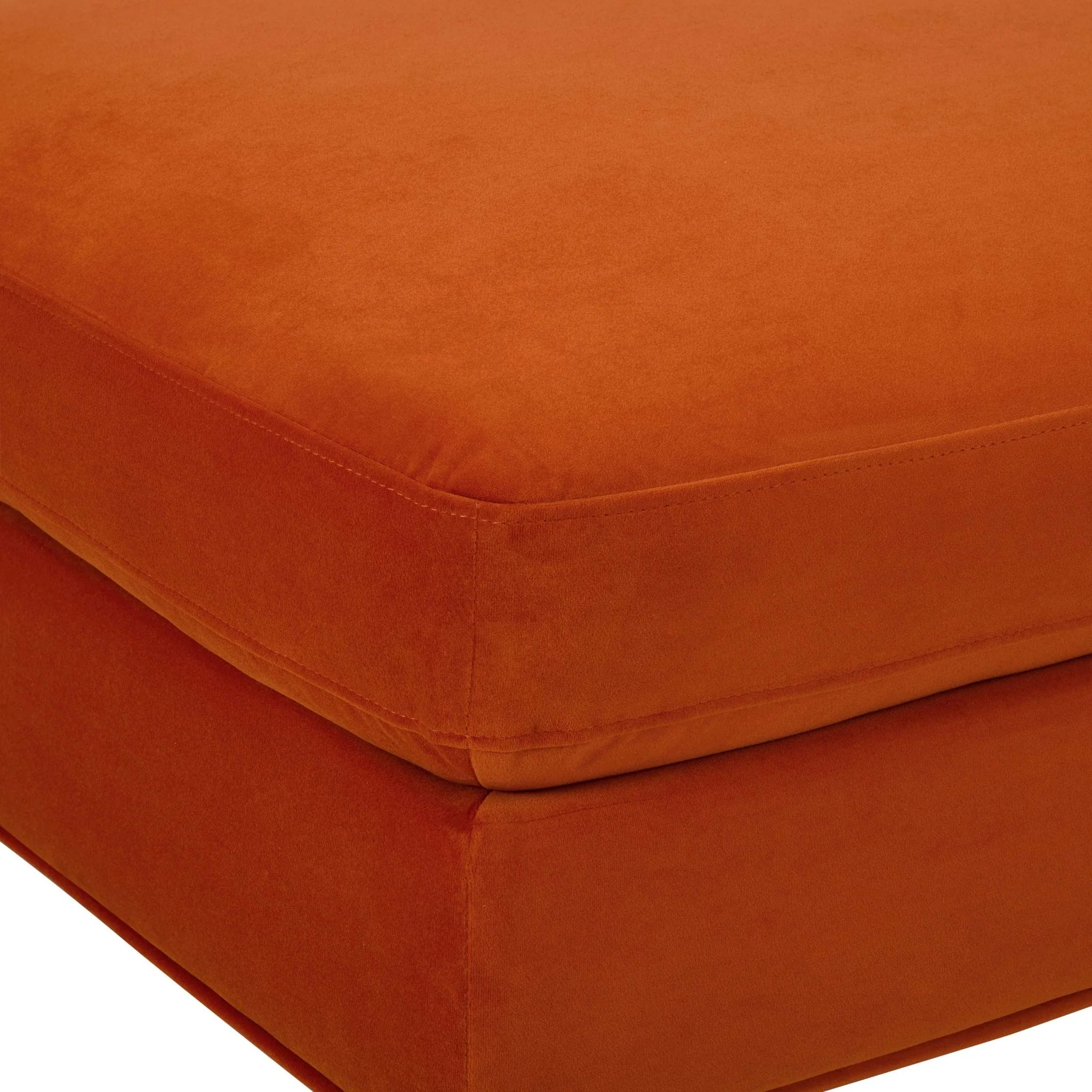 Hampshire Pouffe - Bright Orange - Image 4