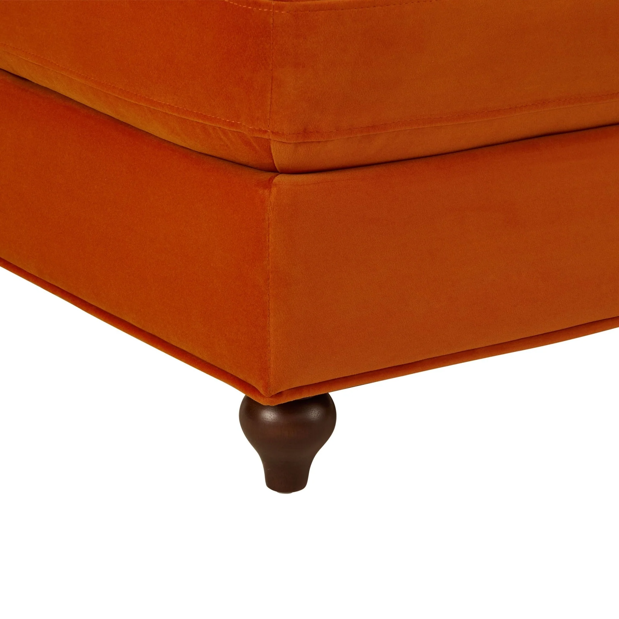 Hampshire Pouffe - Bright Orange - Image 5