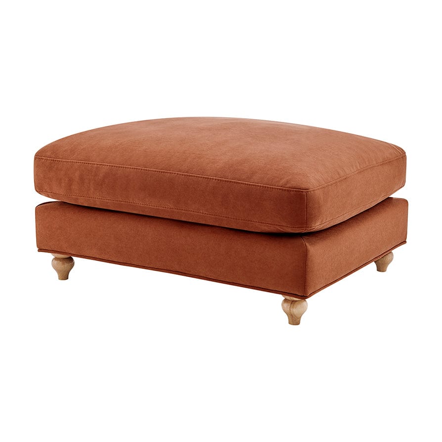 Hampshire Pouffe - Burnt Orange - Image 4
