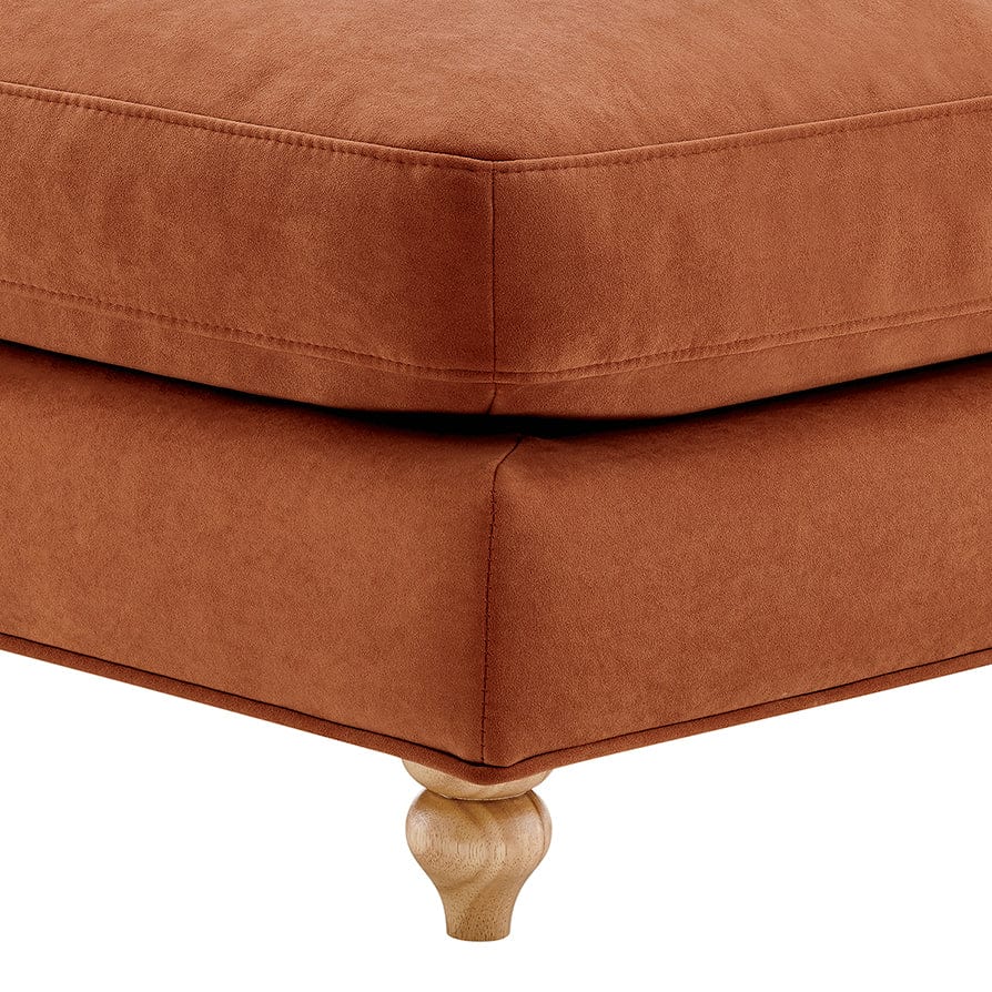 Hampshire Pouffe - Burnt Orange - Image 5