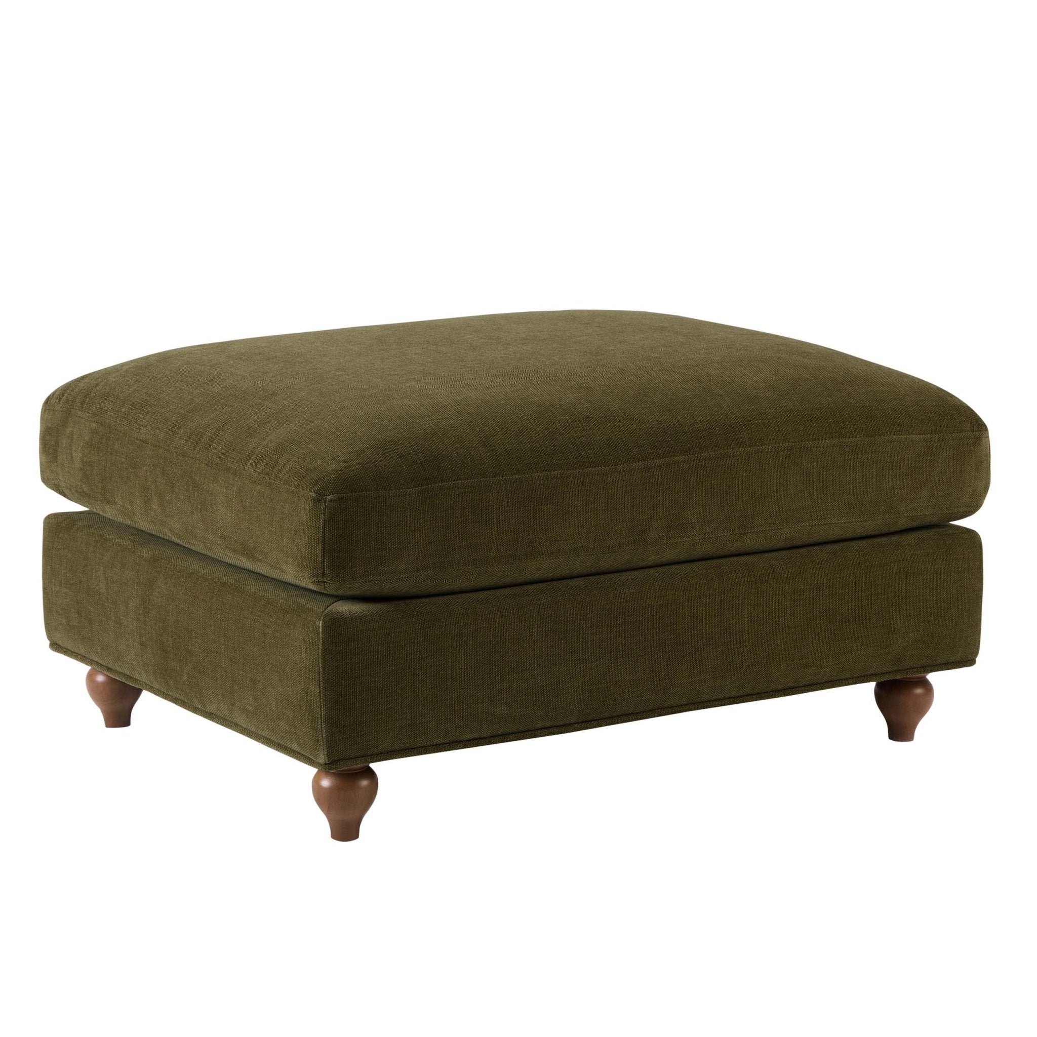 Hampshire Pouffe - Chenille Olive - Image 3