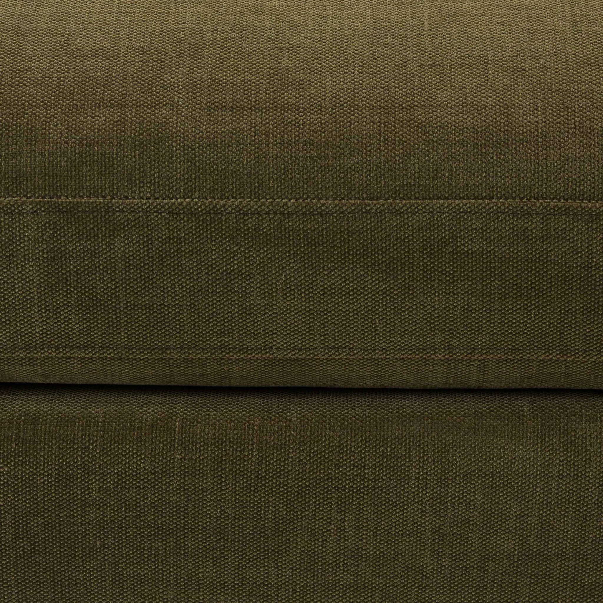 Hampshire Pouffe - Chenille Olive - Image 5