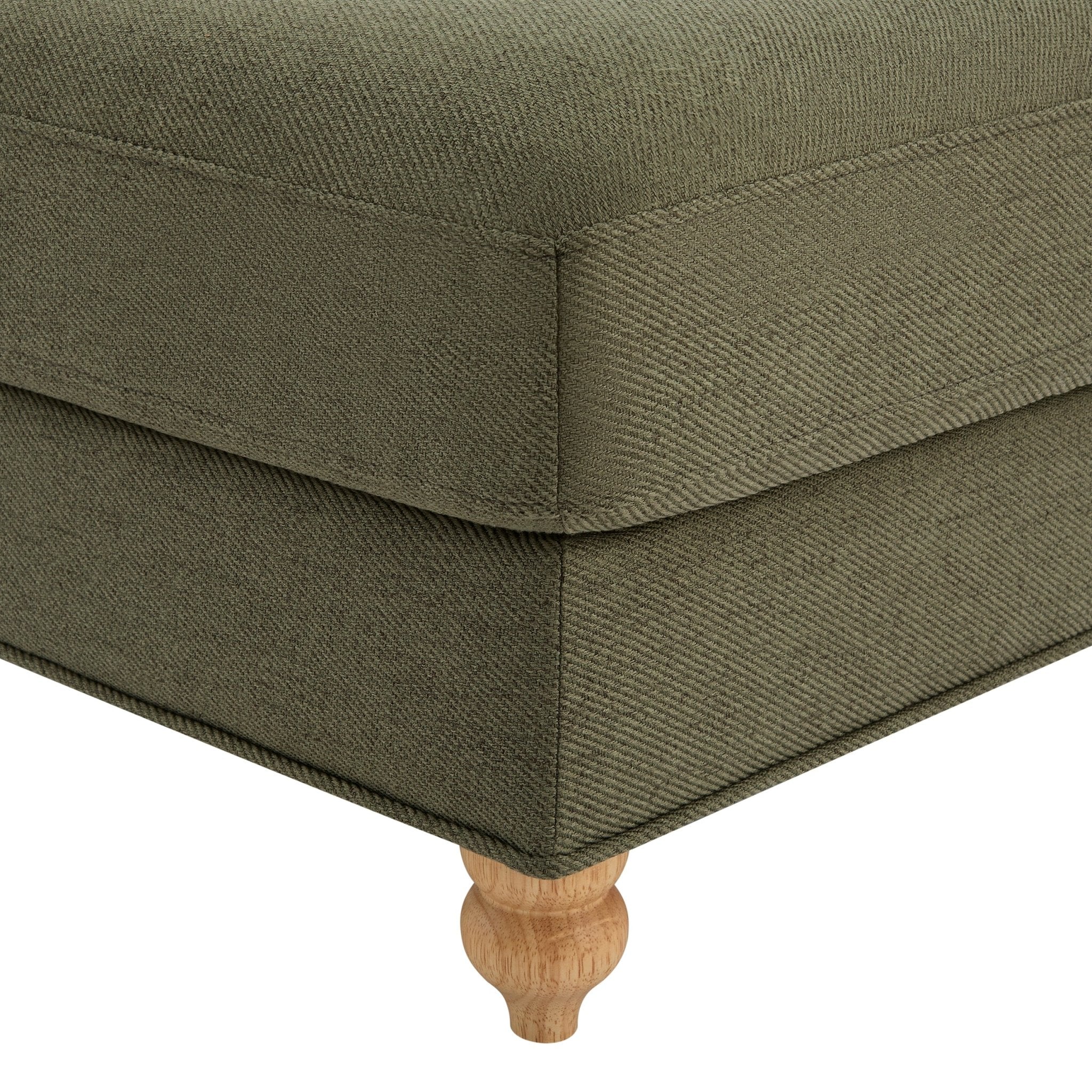Hampshire Pouffe - Woven Green - Image 3