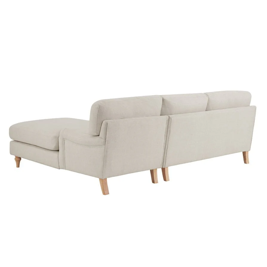 Hampshire Right Hand Chaise Sofa - Beige - Image 4